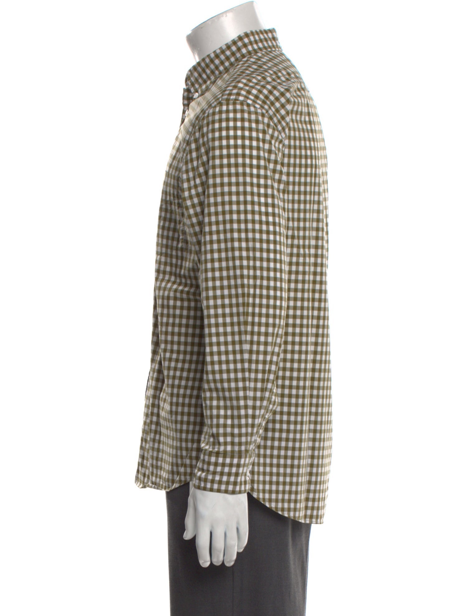 Acne Studios Plaid Print Long Sleeve Dress Shirt