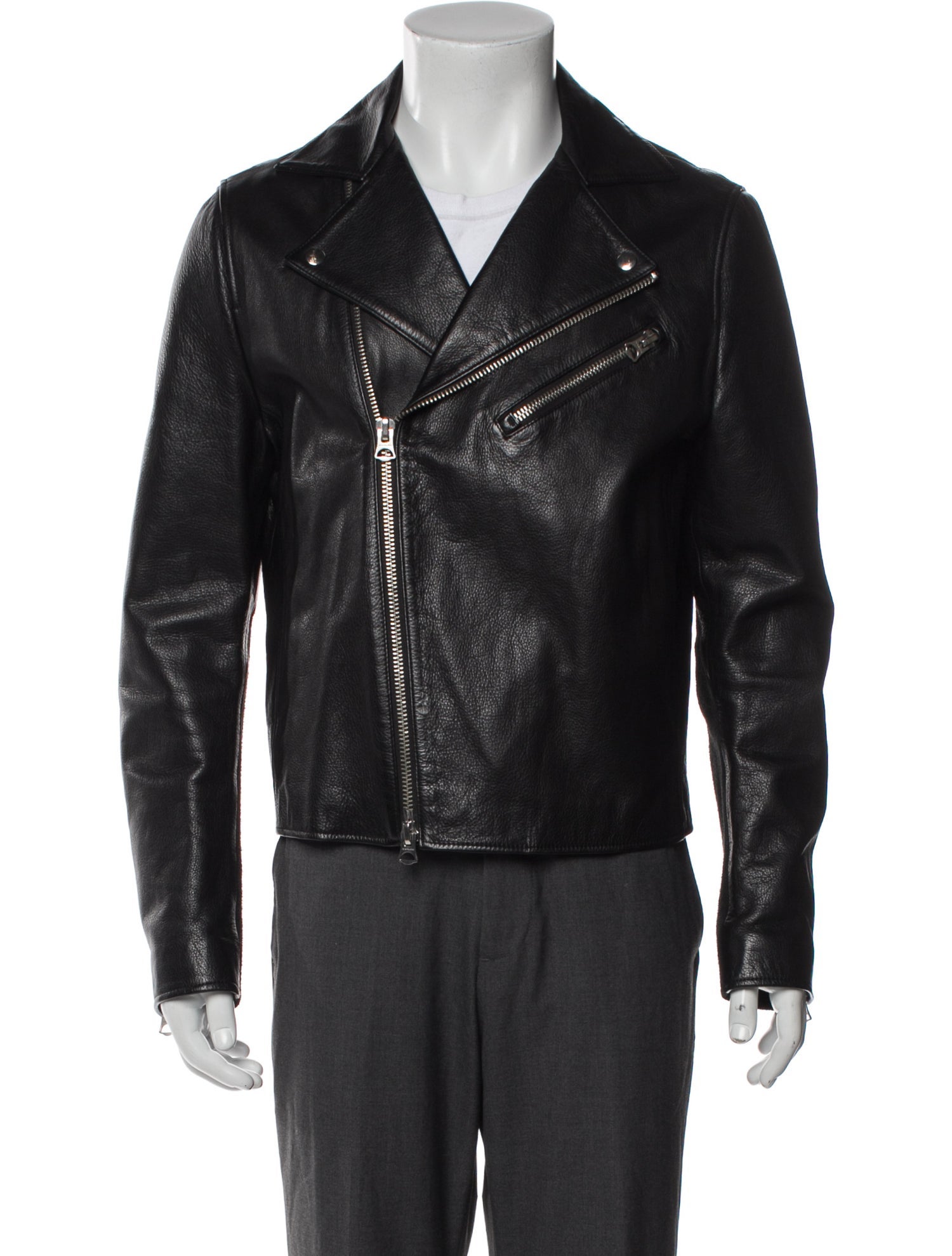 Acne Studios Calf Leather Moto Jacket