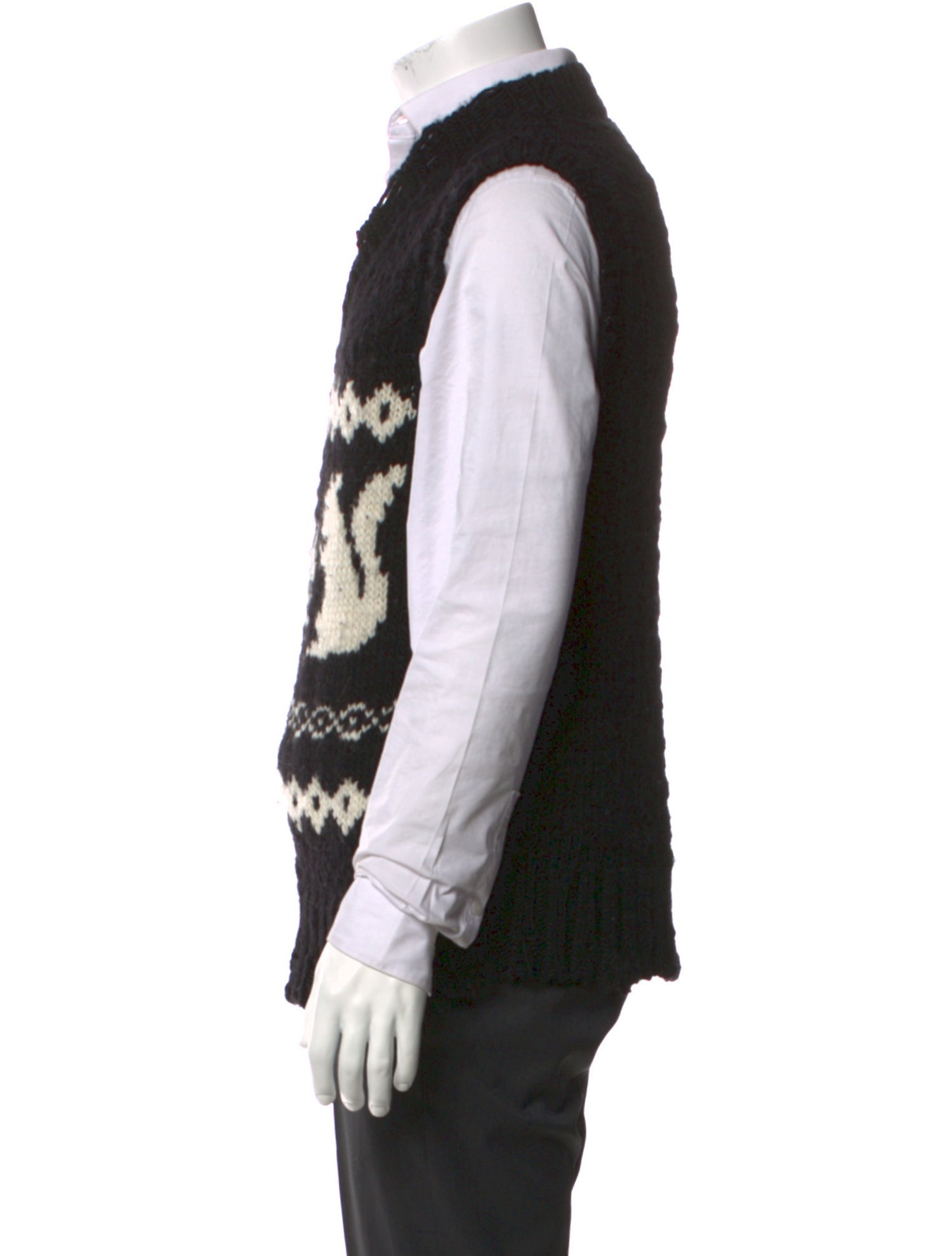 Acne Studios Wool Patterned Sweater Vest
