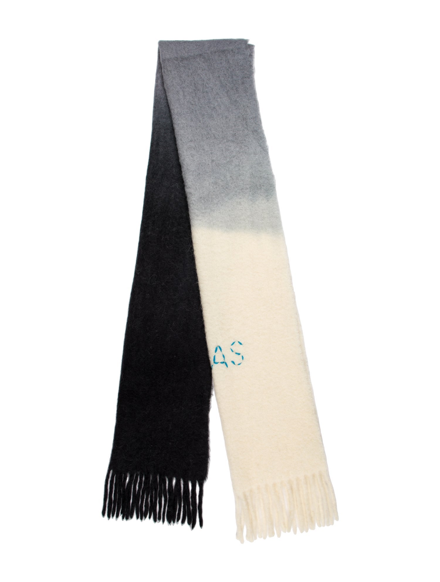 Acne Studios Alpaca Colorblock Pattern Scarf
