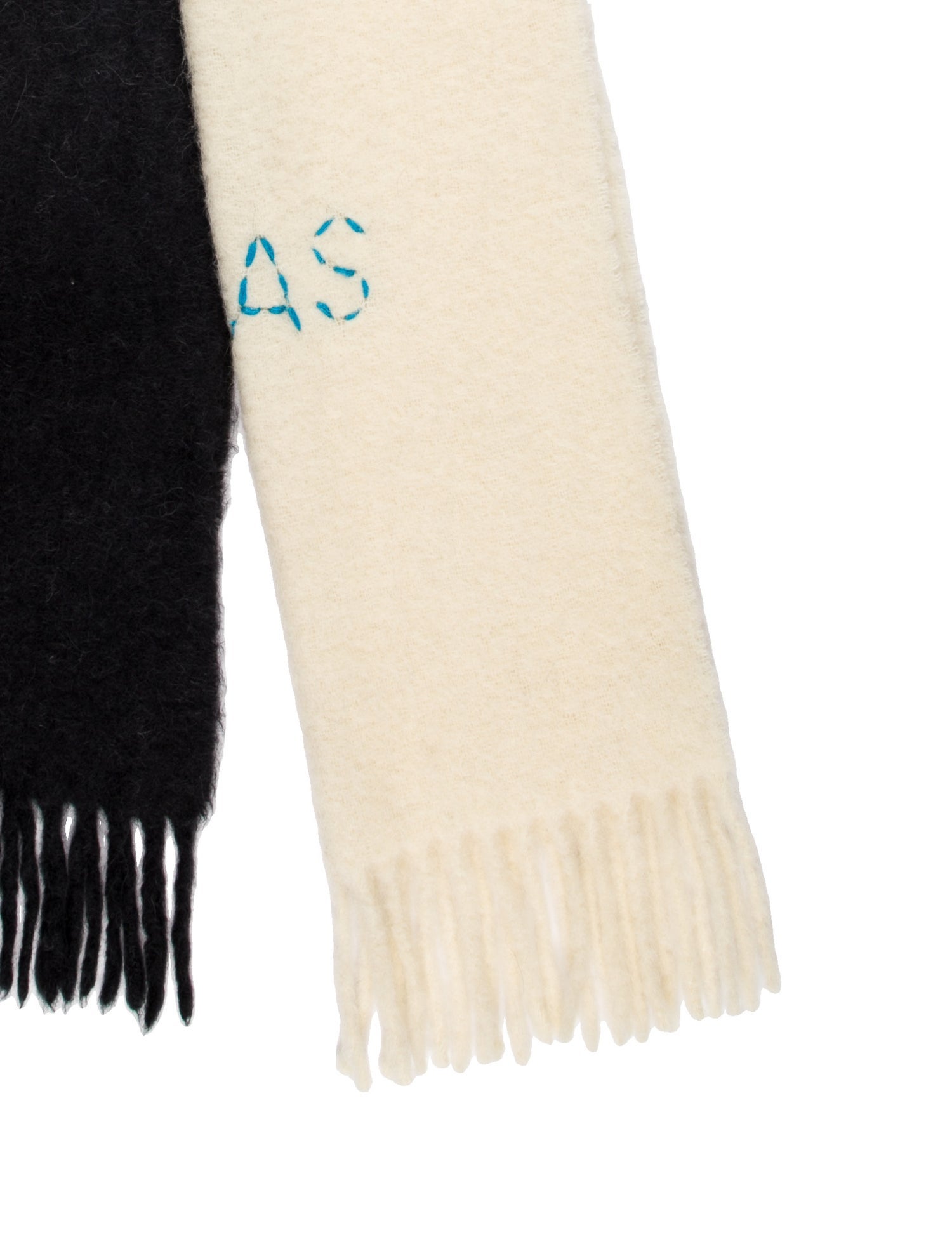 Acne Studios Alpaca Colorblock Pattern Scarf
