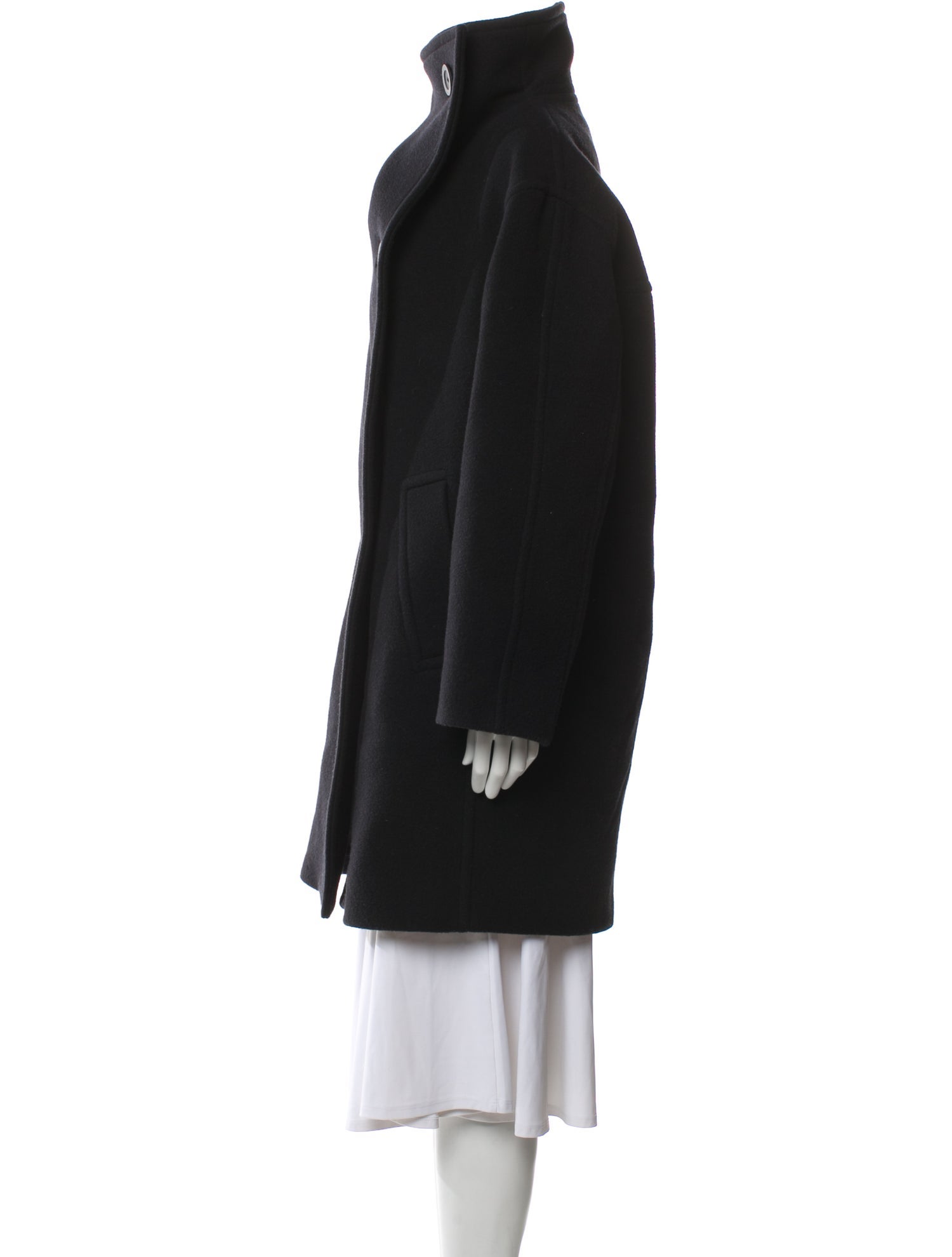 Acne Studios Wool Faux Fur Coat