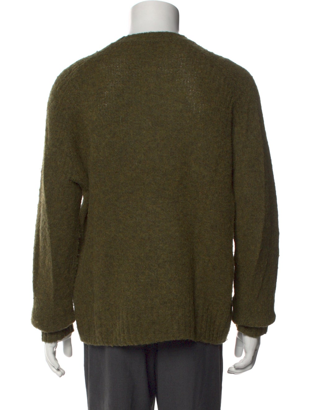 Acne Studios Wool Pullover Green Embroidered Acce… - image 3