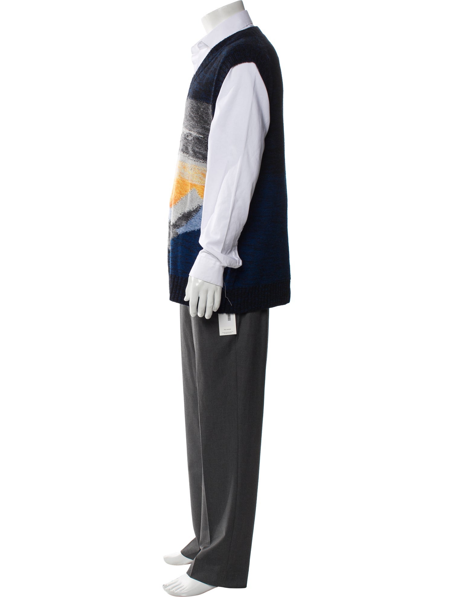 Acne Studios Wool Graphic Print Sweater Vest