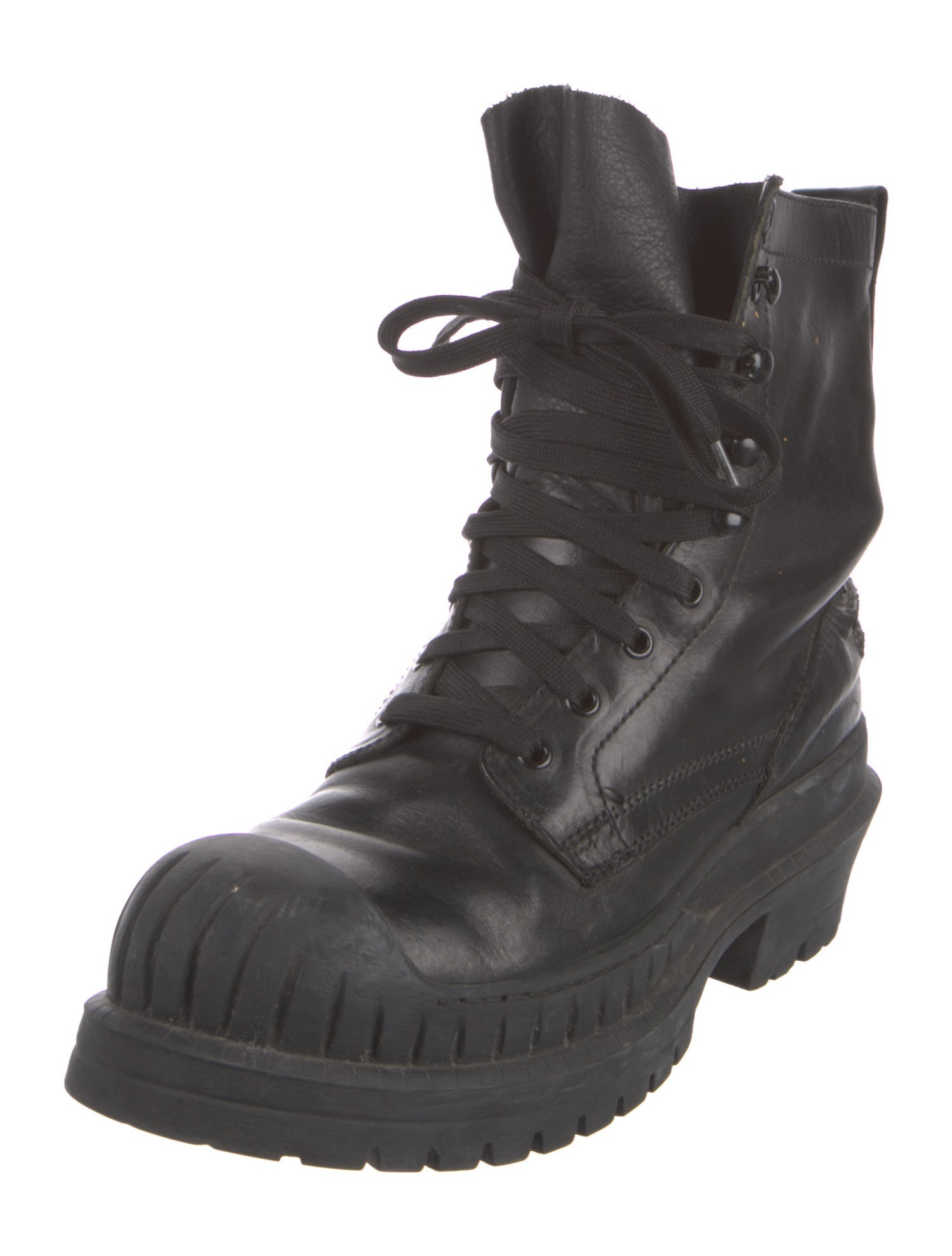 Acne Studios Leather Lace-Up Boots