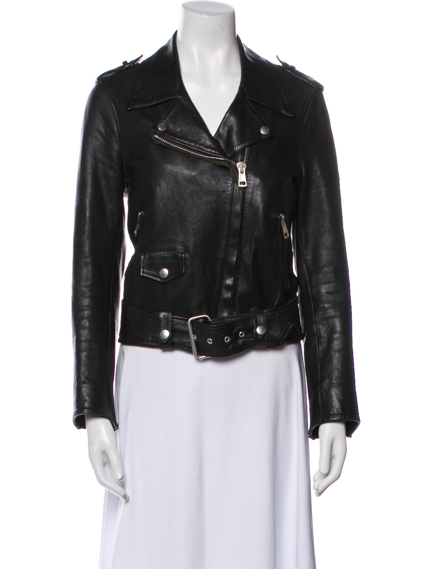 Acne Studios Lamb Leather Biker Jacket