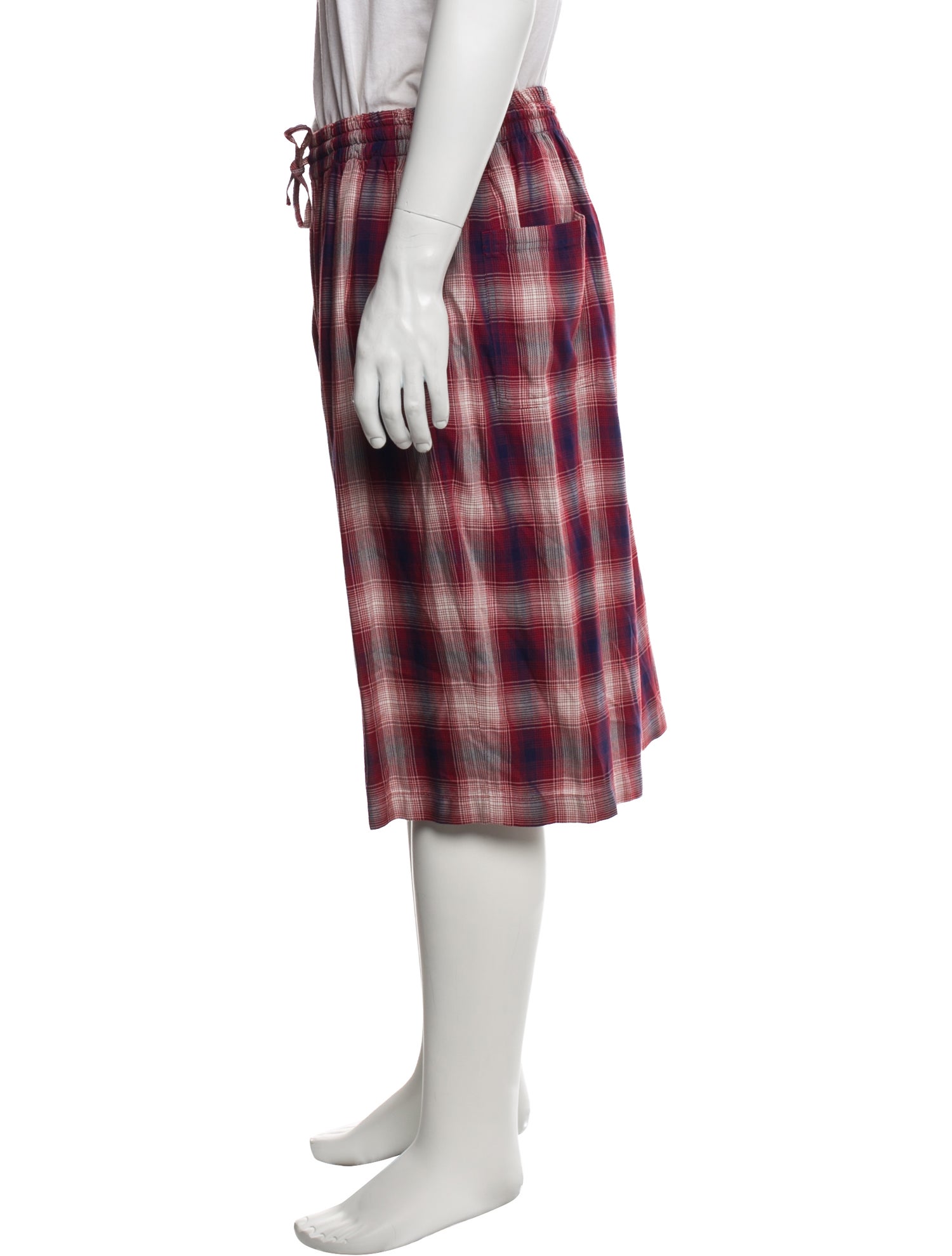 Acne Studios Plaid Print Flat Front Shorts w/ Tags