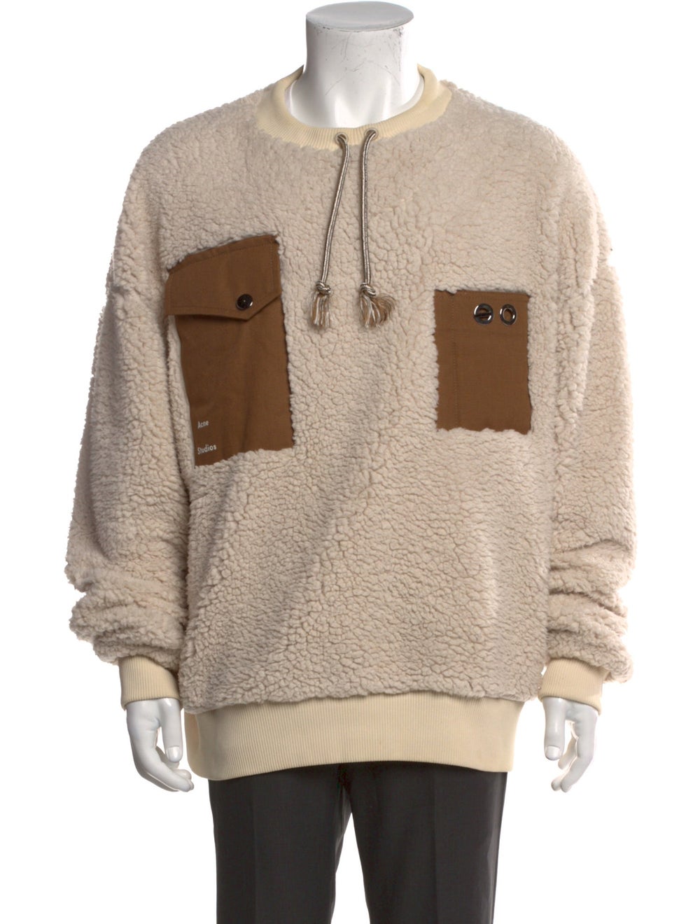Acne Studios Colorblock Pattern Crew Neck Sweatsh… - image 1