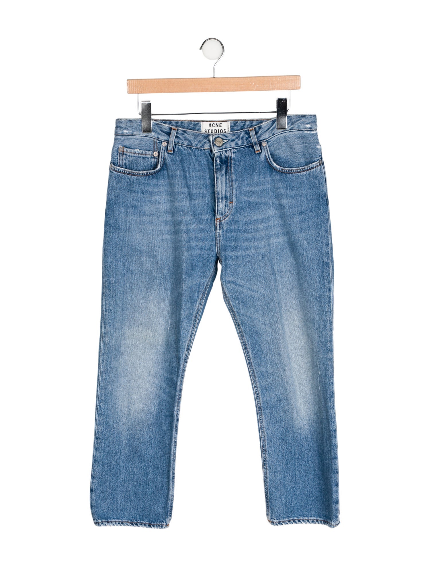 Acne Studios Mid-Rise Straight Leg Jeans
