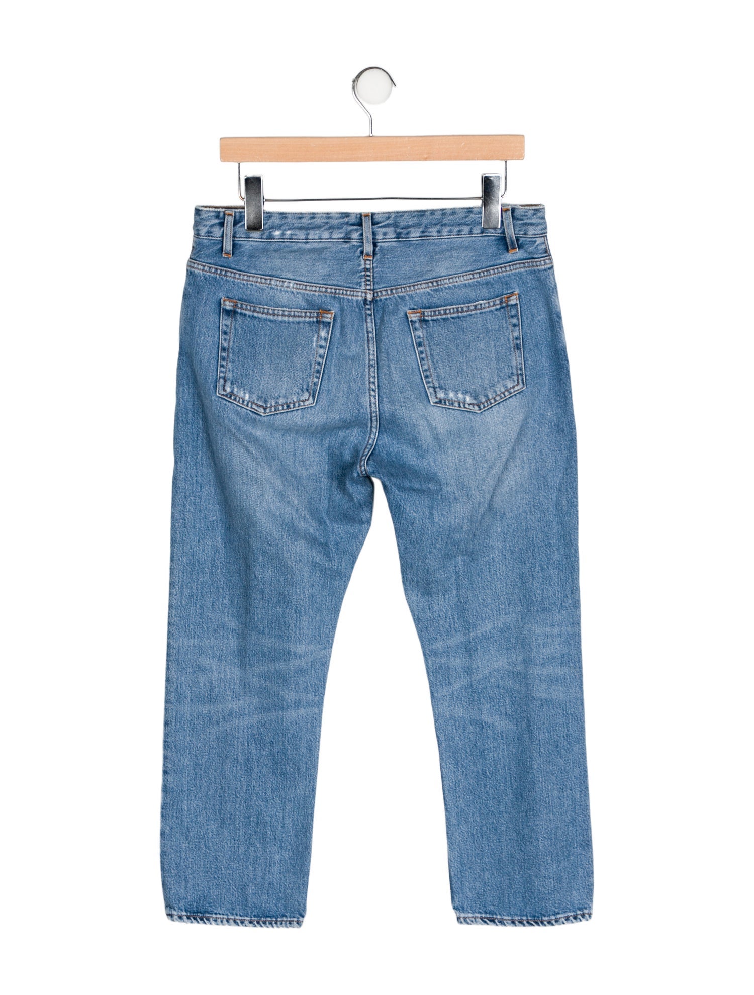 Acne Studios Mid-Rise Straight Leg Jeans