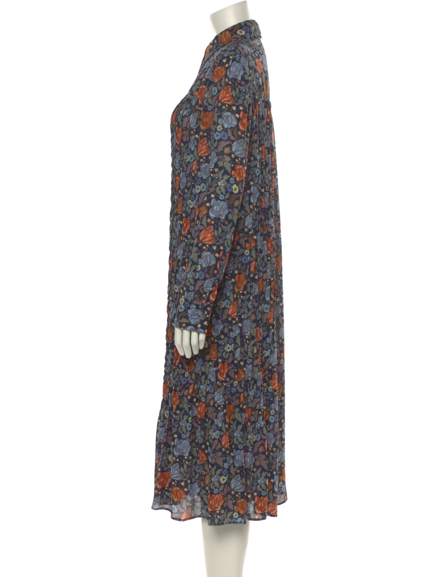Acne Studios Floral Print Midi Length Dress
