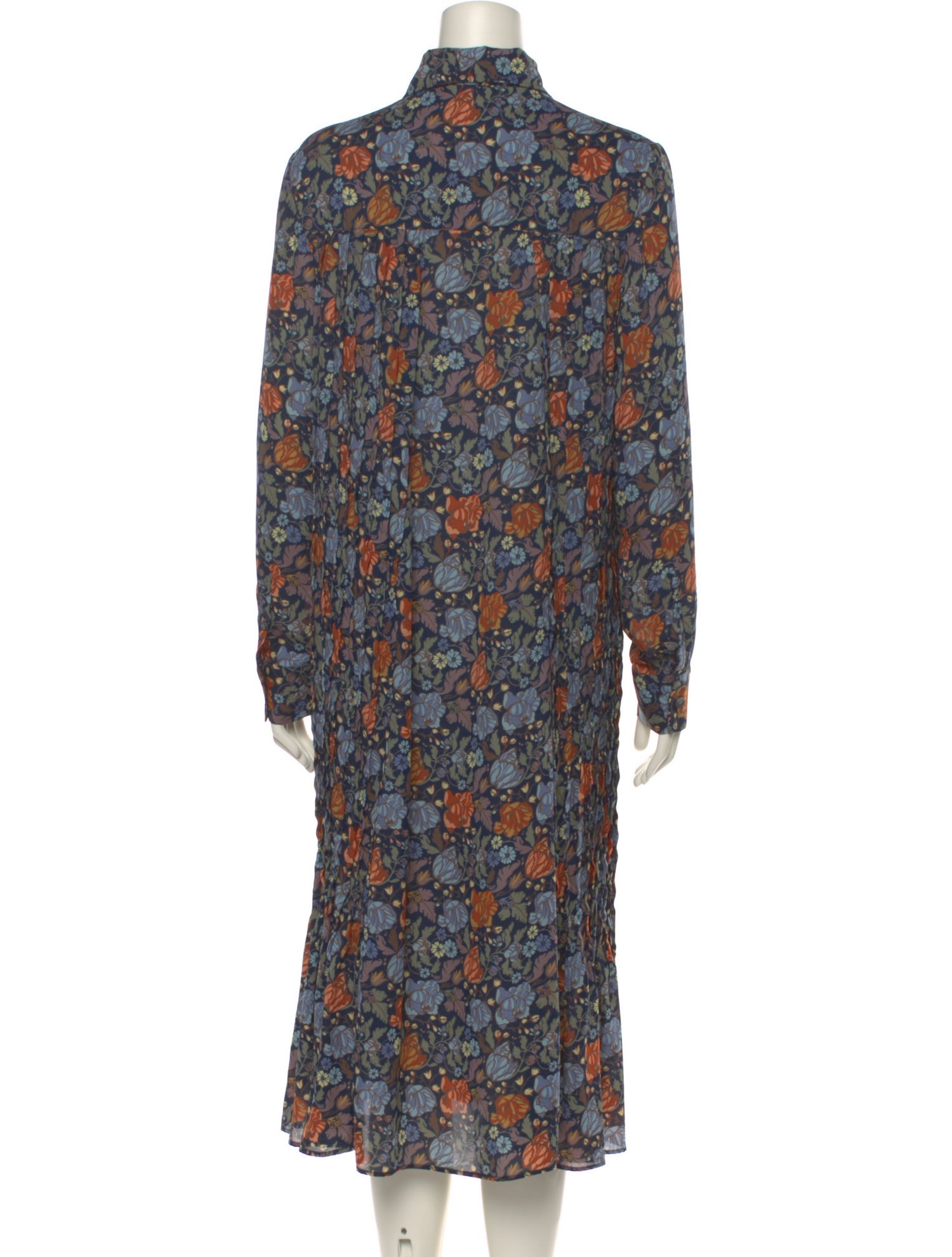 Floral Print Midi Length Dress