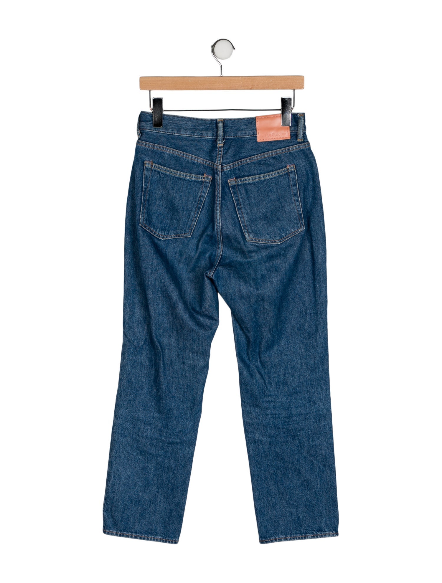 Acne Studios High-Rise Straight Leg Jeans