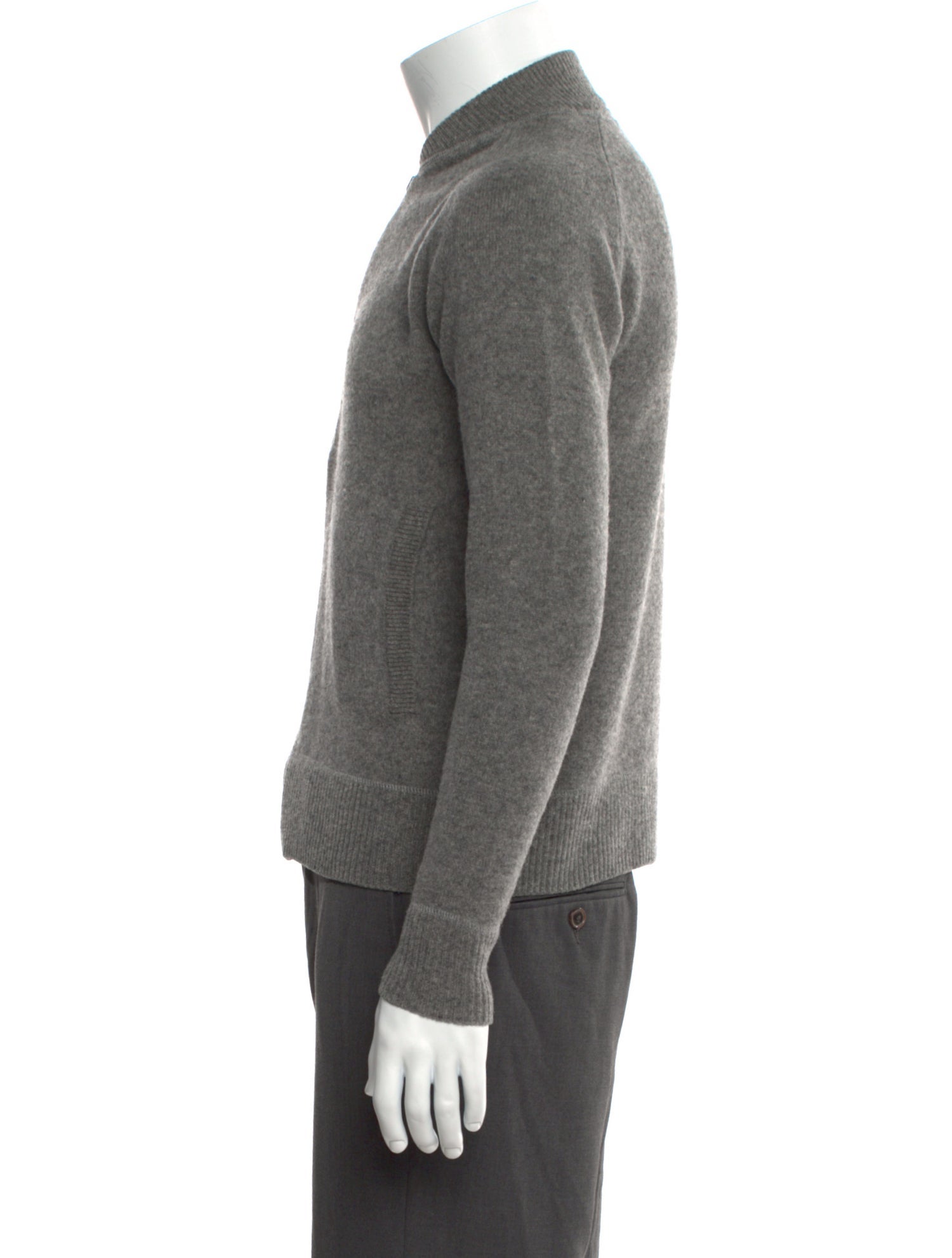 Acne Studios Lambswool Mock Neck Cardigan