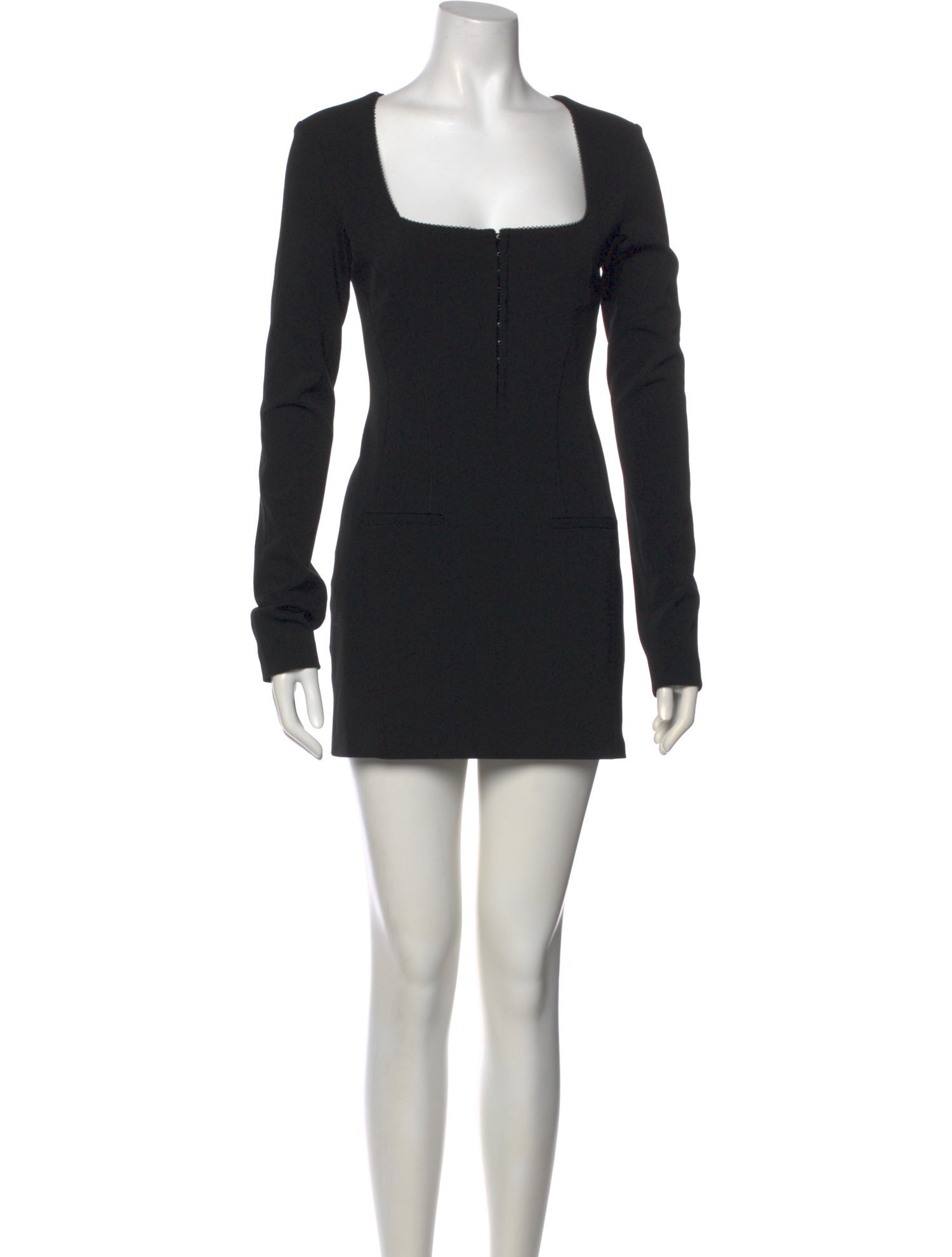 Acne Studios Square Neckline Mini Dress