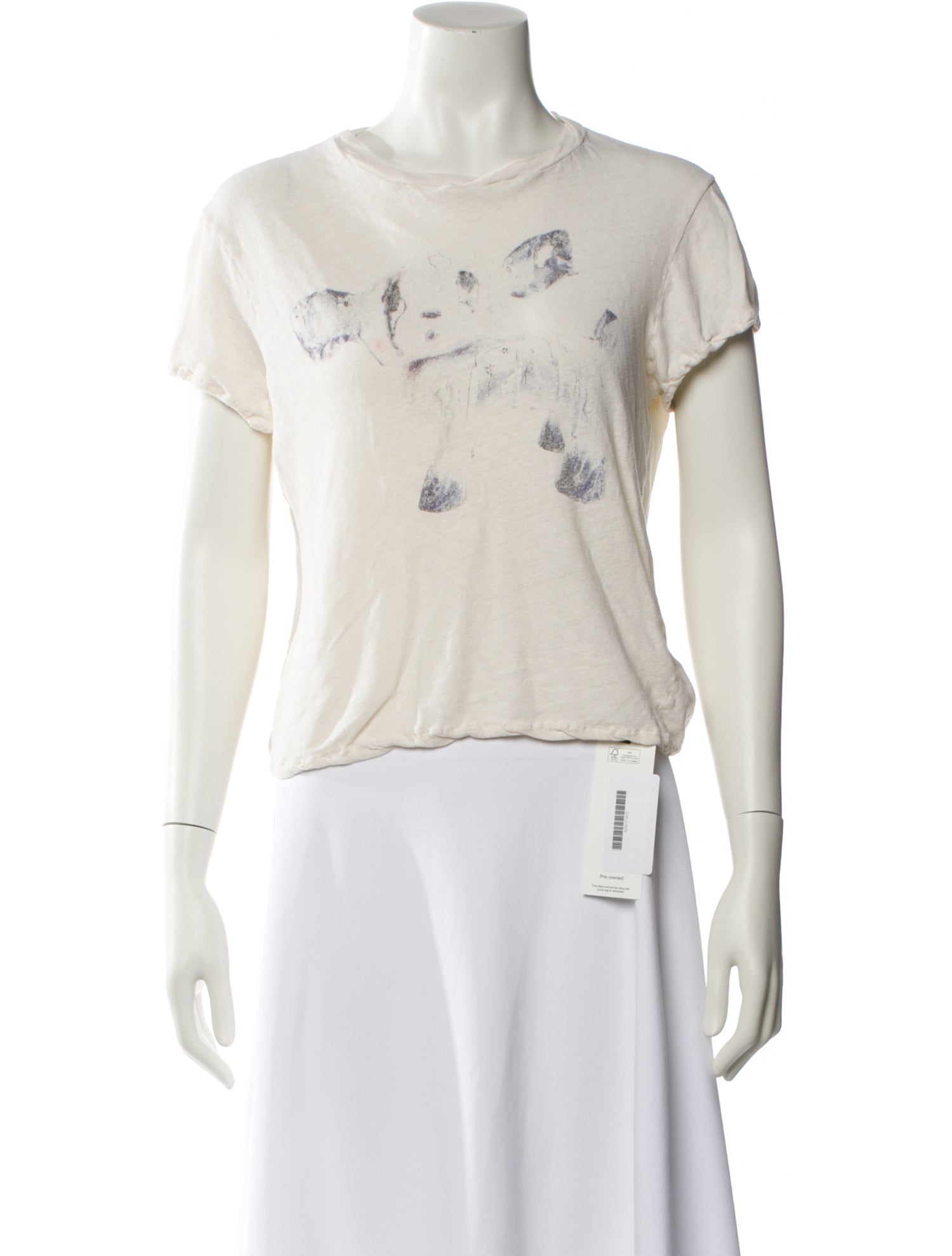 Acne Studios Graphic Print Crew Neck T-Shirt