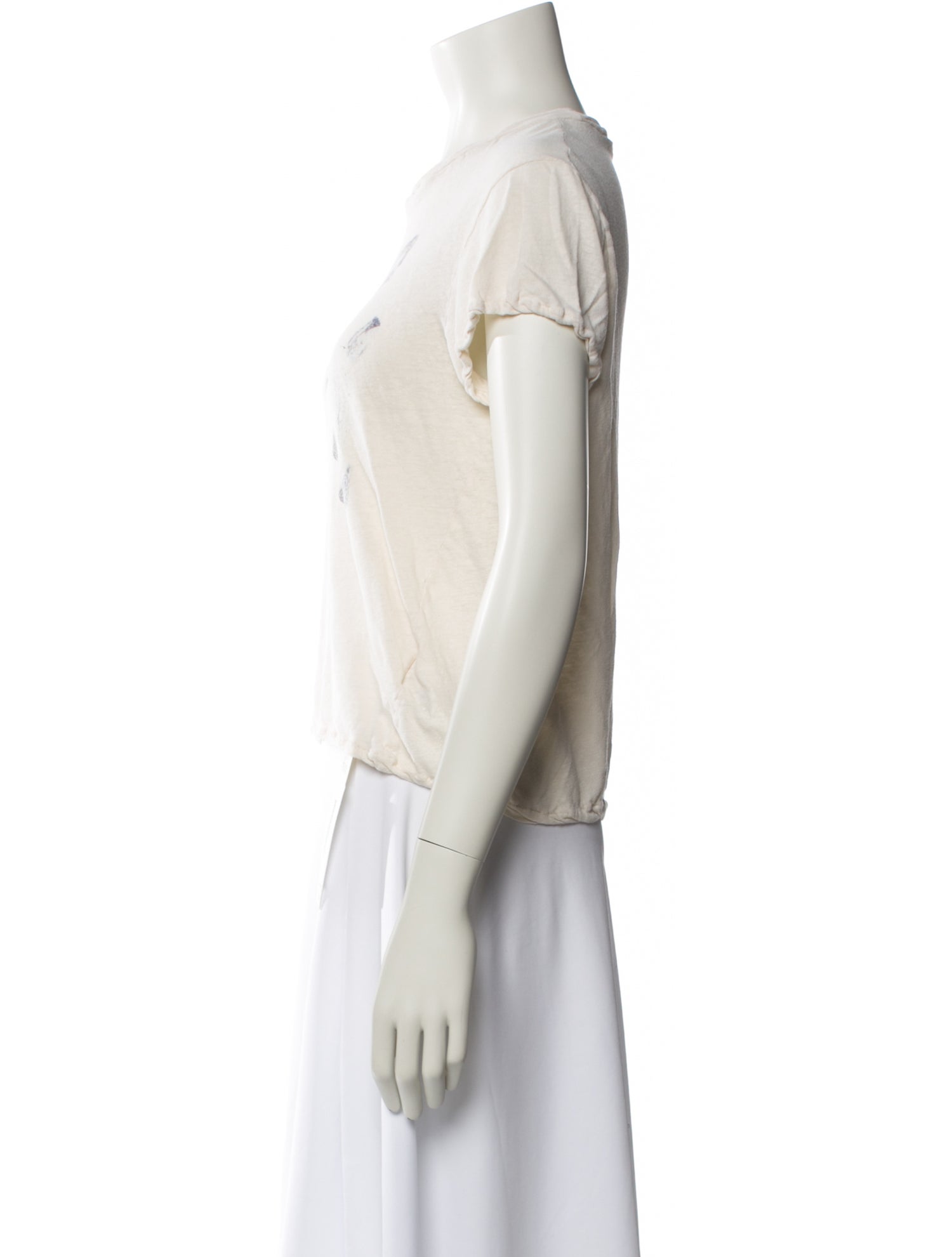 Acne Studios Graphic Print Crew Neck T-Shirt