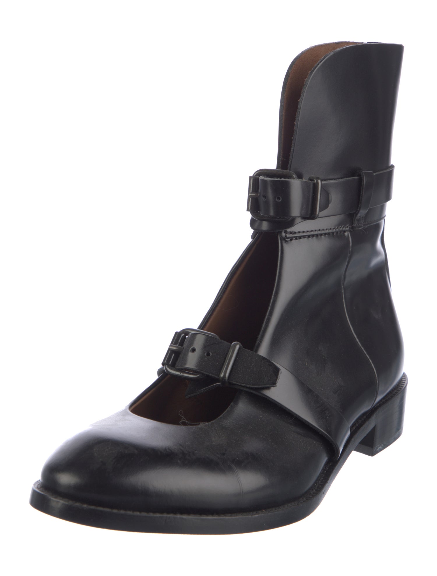 Acne Studios Leather Combat Boots