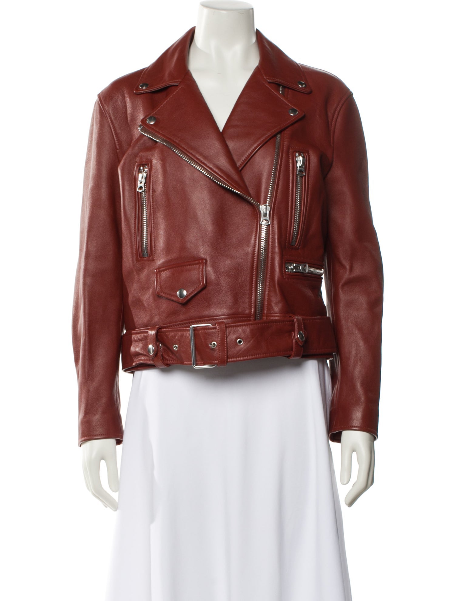 Acne Studios Lamb Leather Biker Jacket