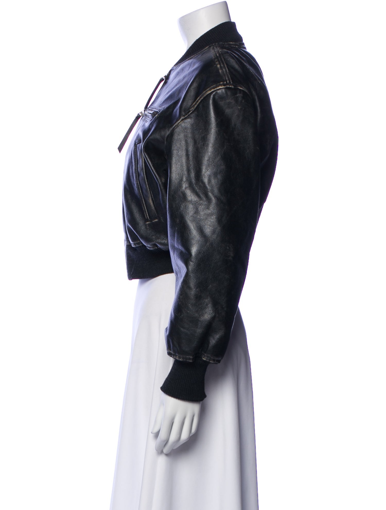 Acne Studios Leather Bomber Jacket