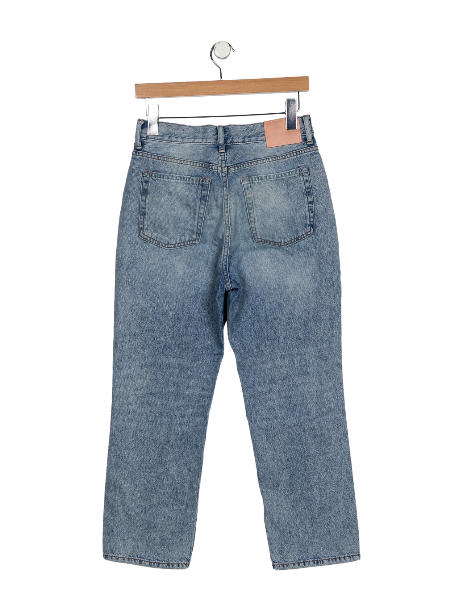 Acne Studios High-Rise Straight Leg Jeans