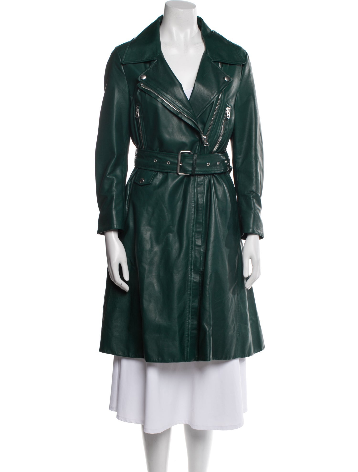 Acne Studios Calf Leather Trench Coat