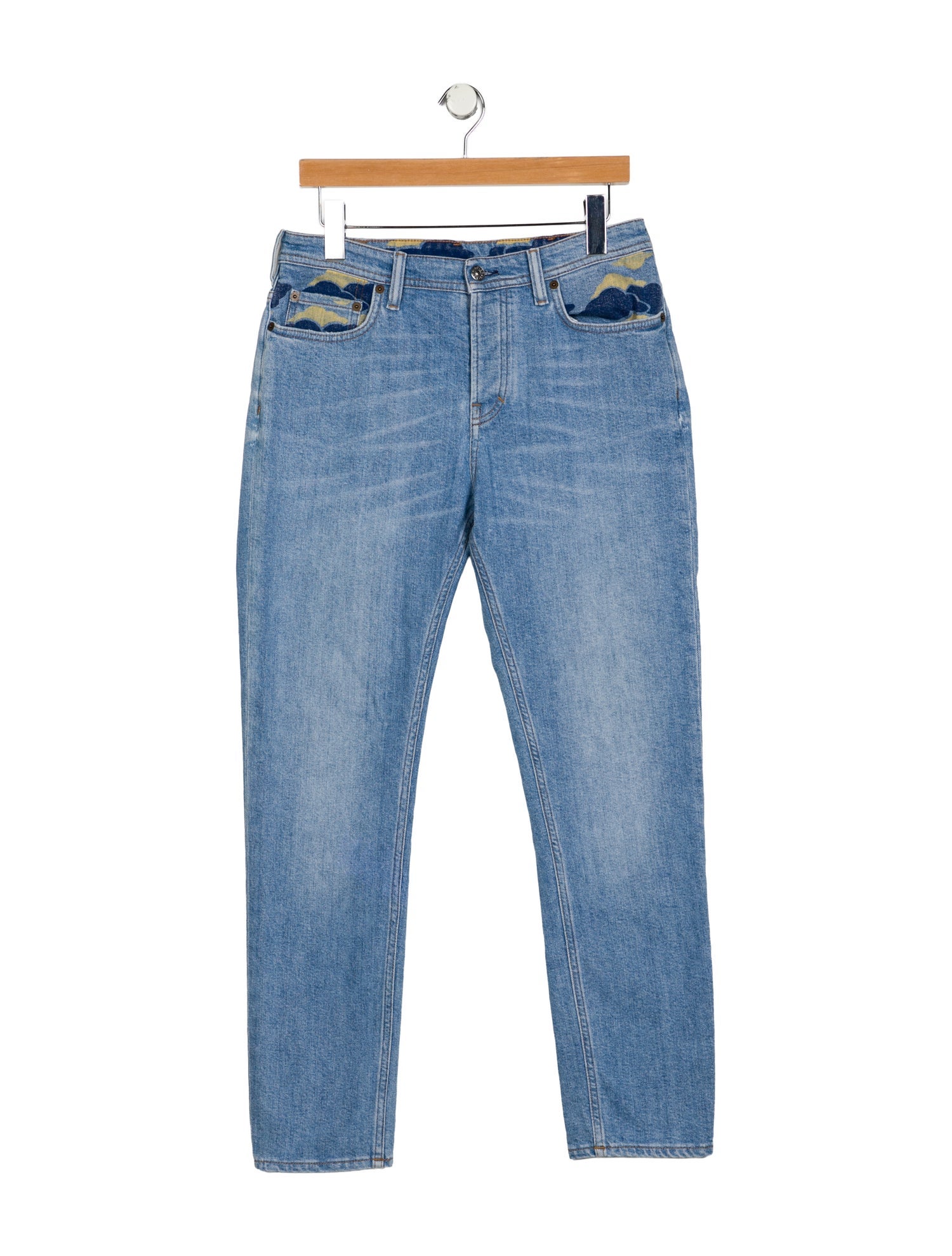 Acne Studios Mid-Rise Straight Leg Jeans