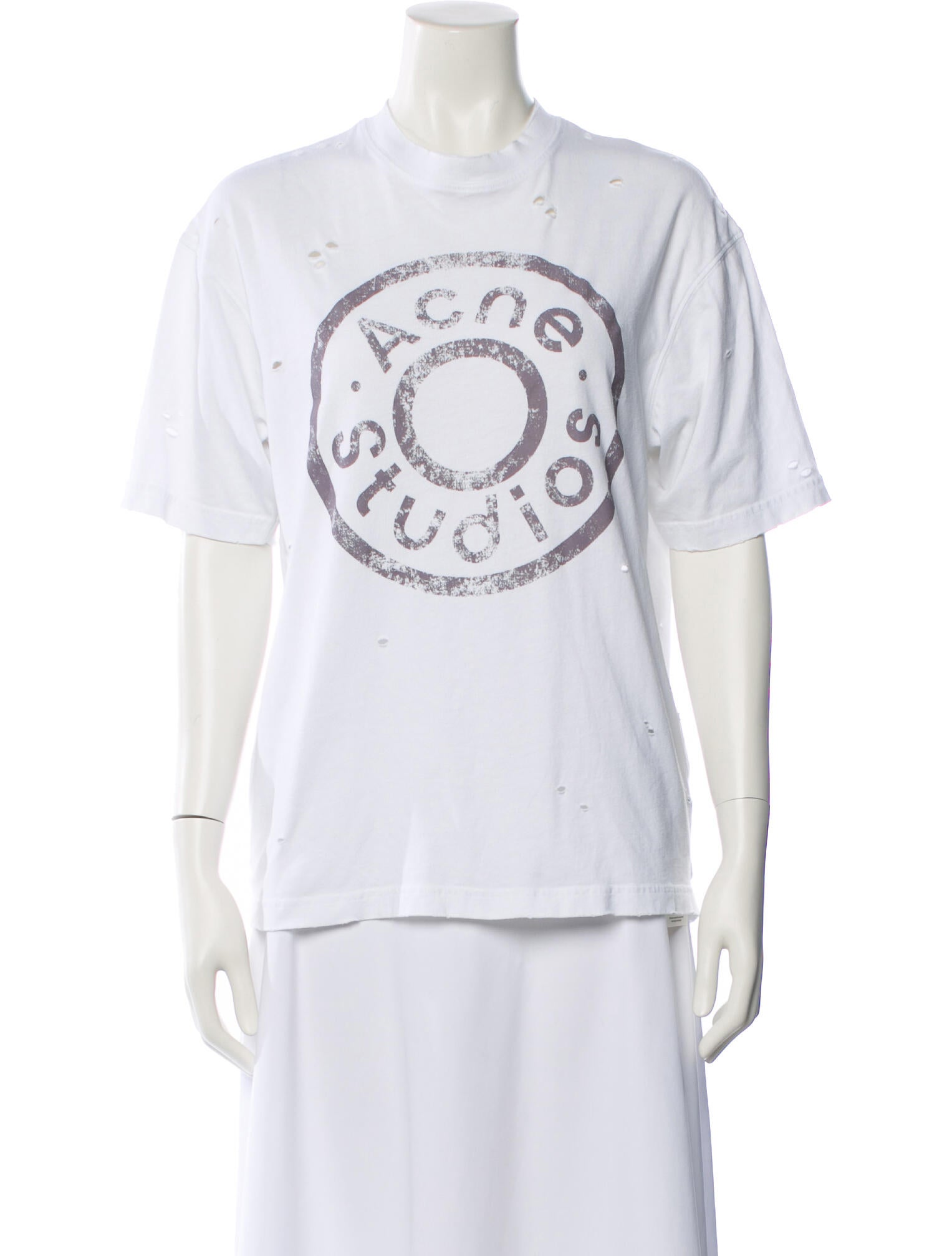 Acne Studios Graphic Print Crew Neck T-Shirt