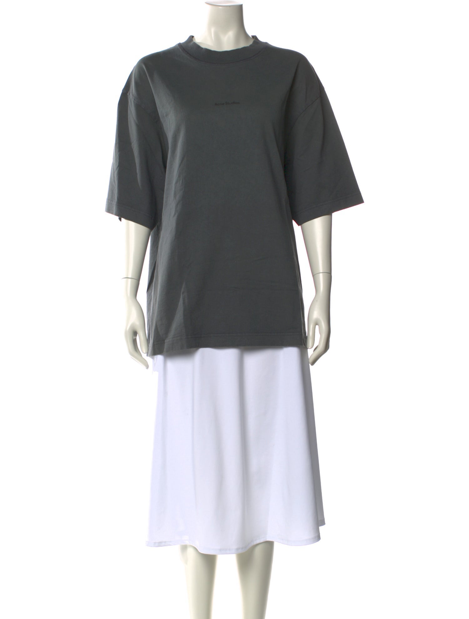 Acne Studios Cowl Neck Short Sleeve T-Shirt