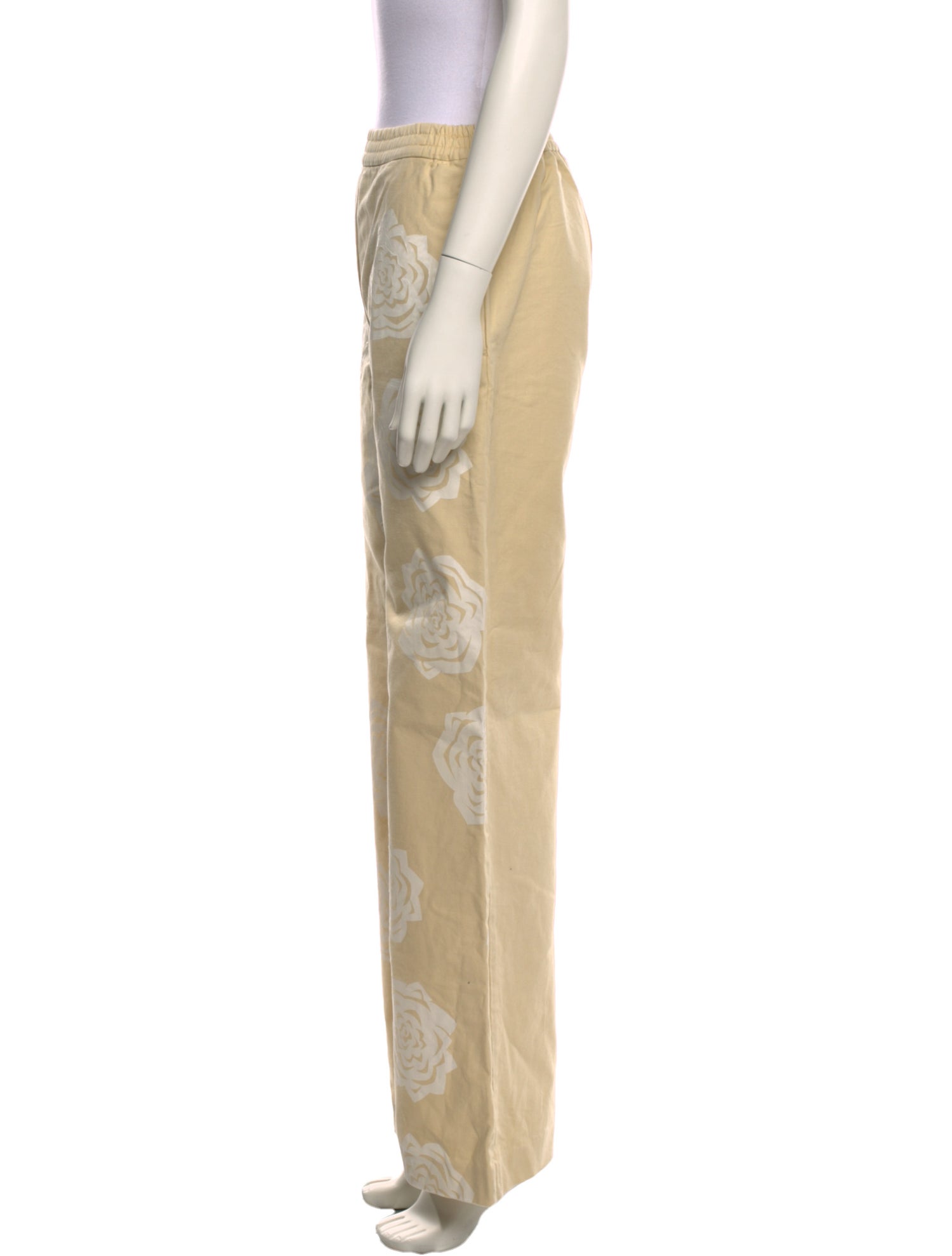 Acne Studios Floral Print Wide Leg Pants