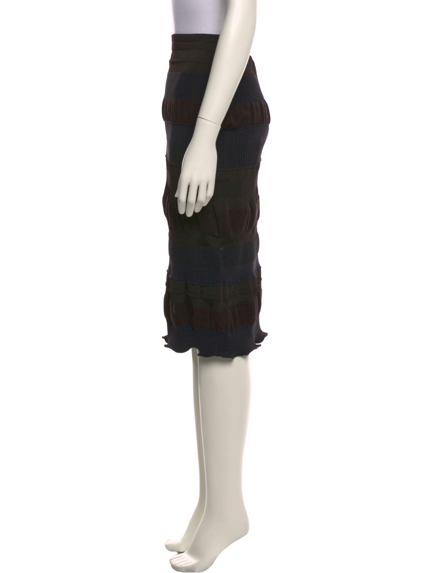 Acne Studios Striped Knee-Length Skirt