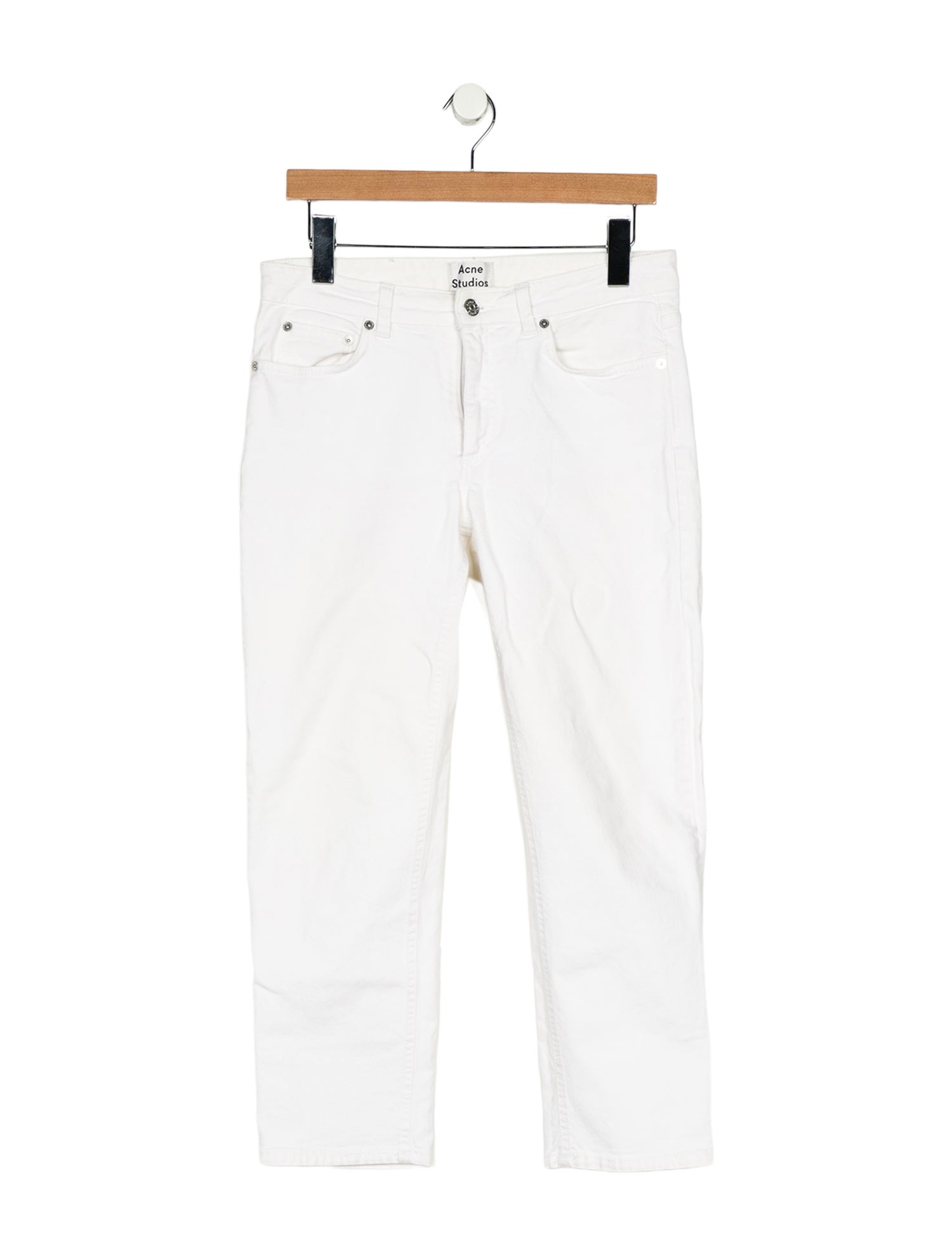 Acne Studios Mid-Rise Straight Leg Jeans
