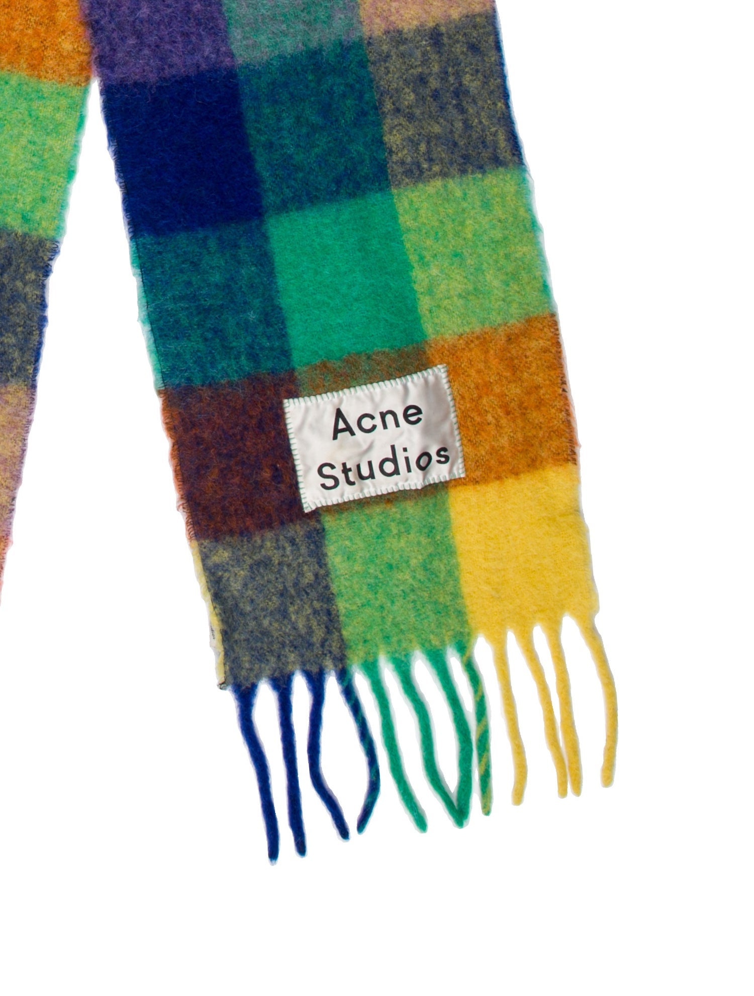 Acne Studios Plaid Print Scarf