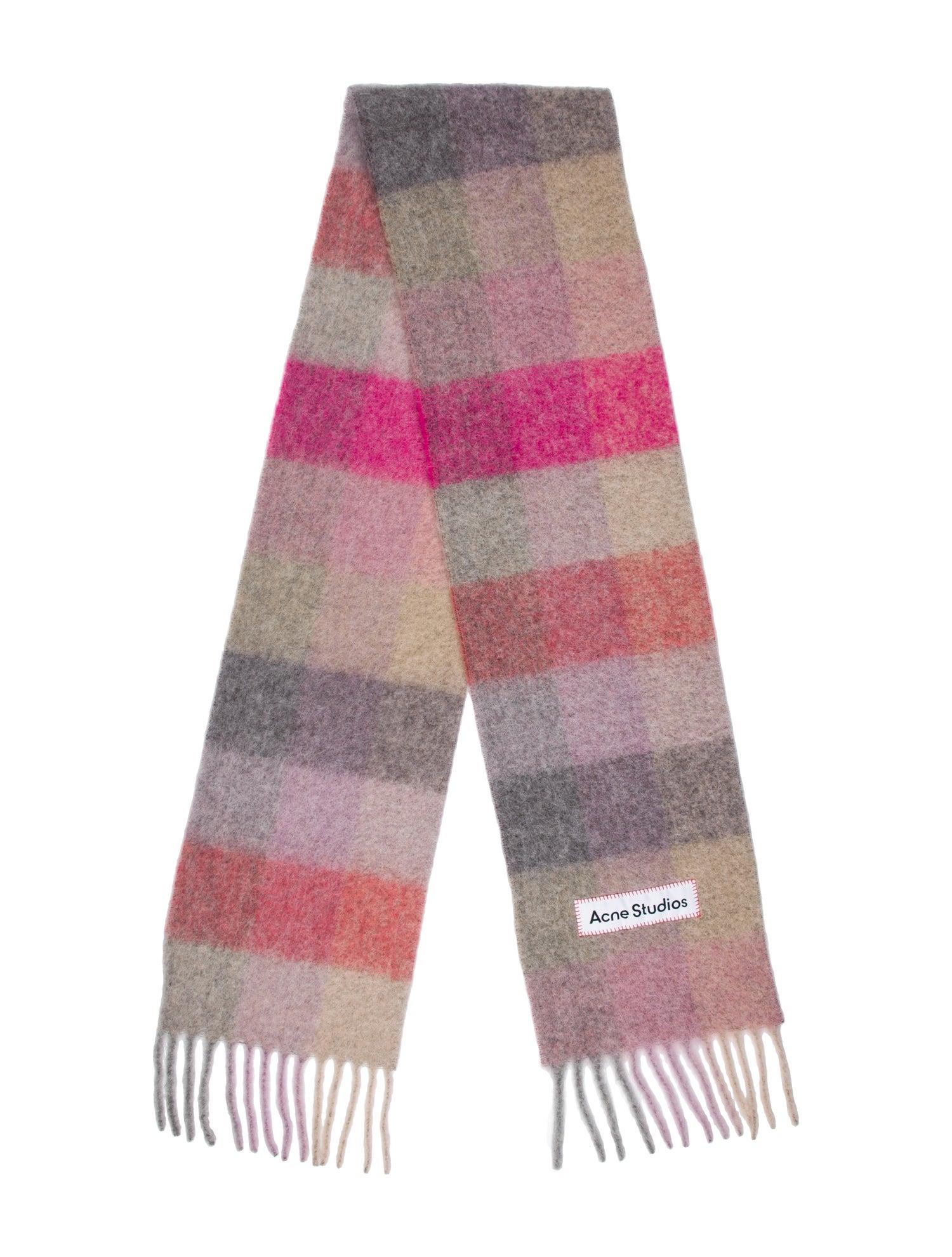 Acne Studios Plaid Print Scarf w/ Tags