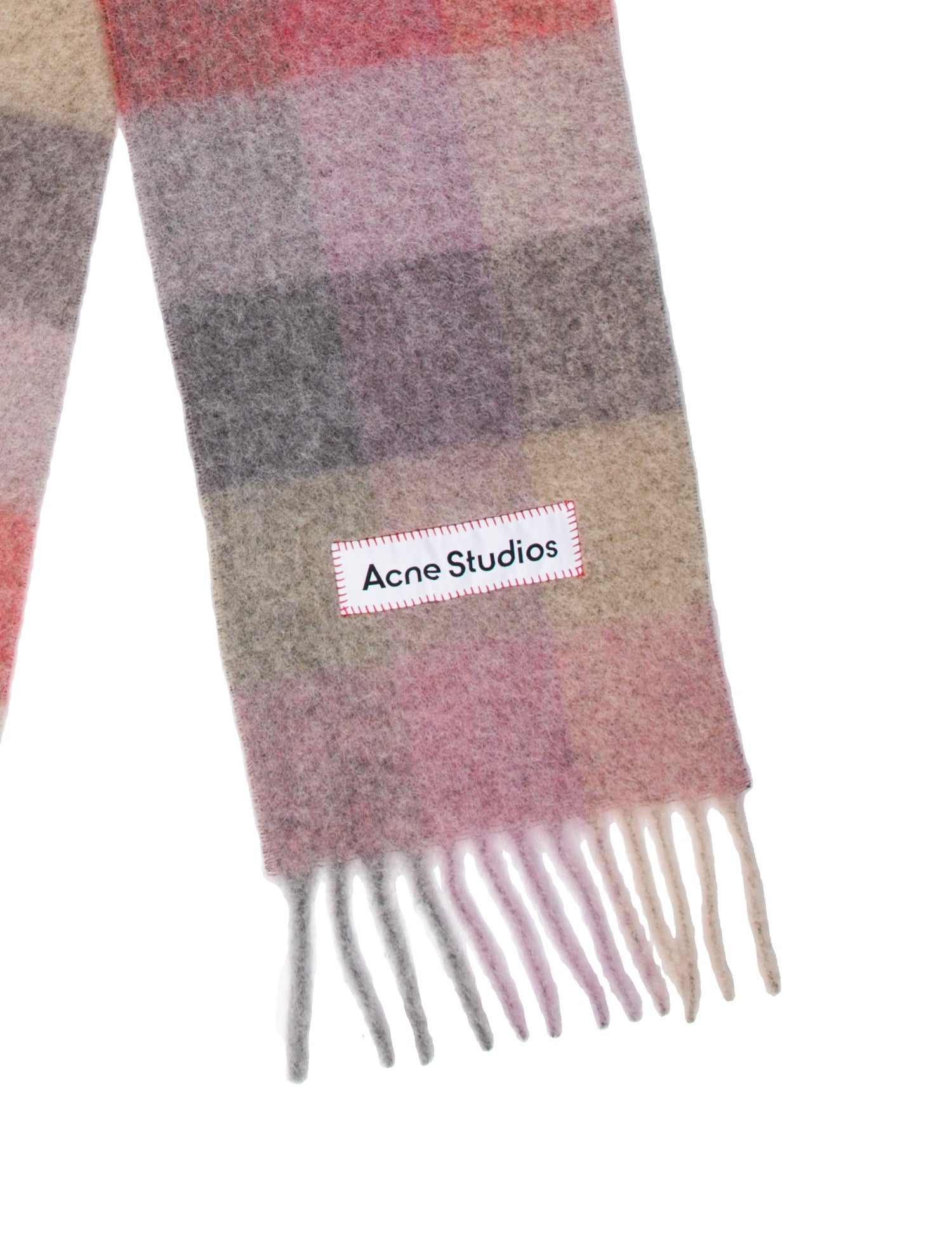 Acne Studios Plaid Print Scarf w/ Tags