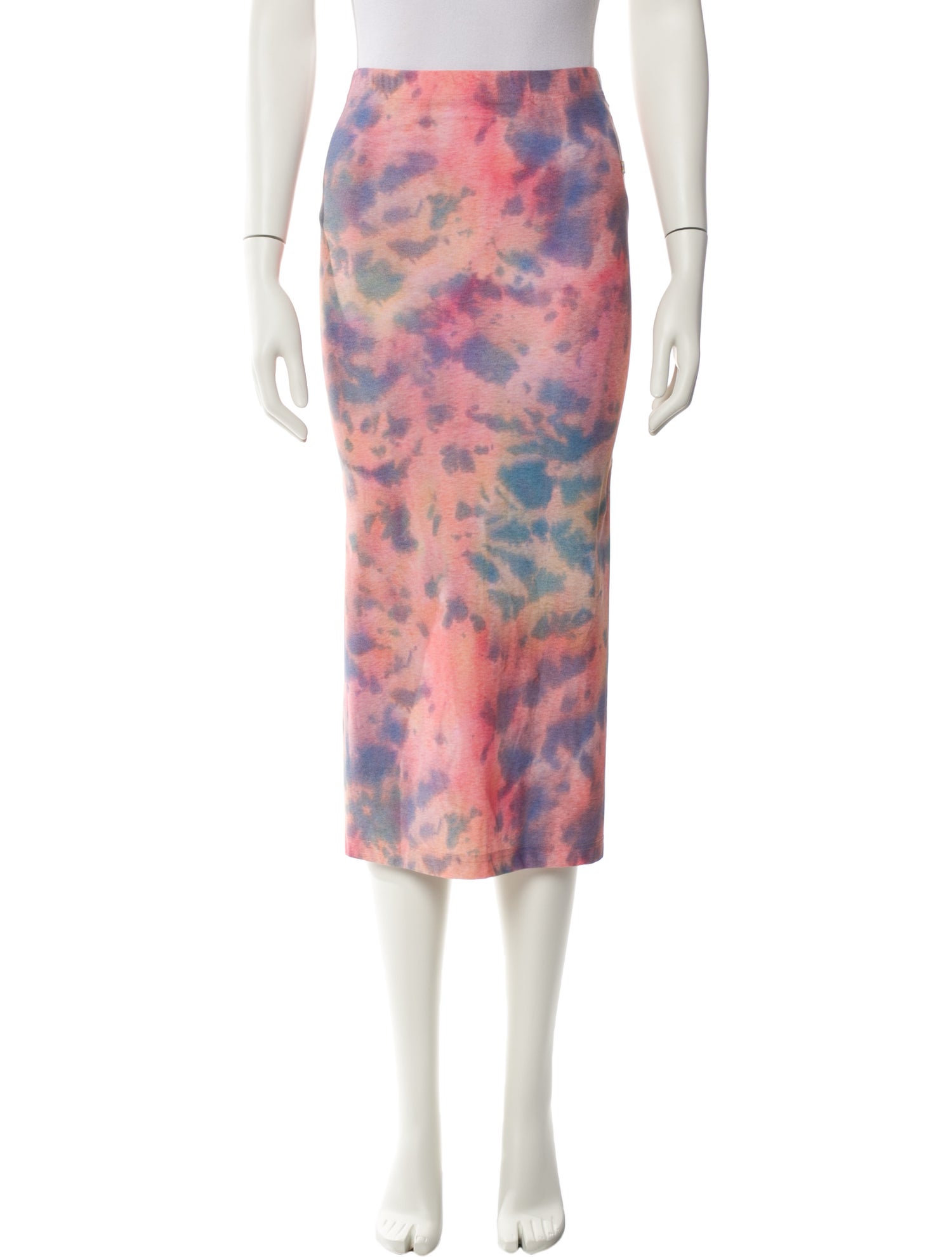 Acne Studios Tie-Dye Print Midi Length Skirt