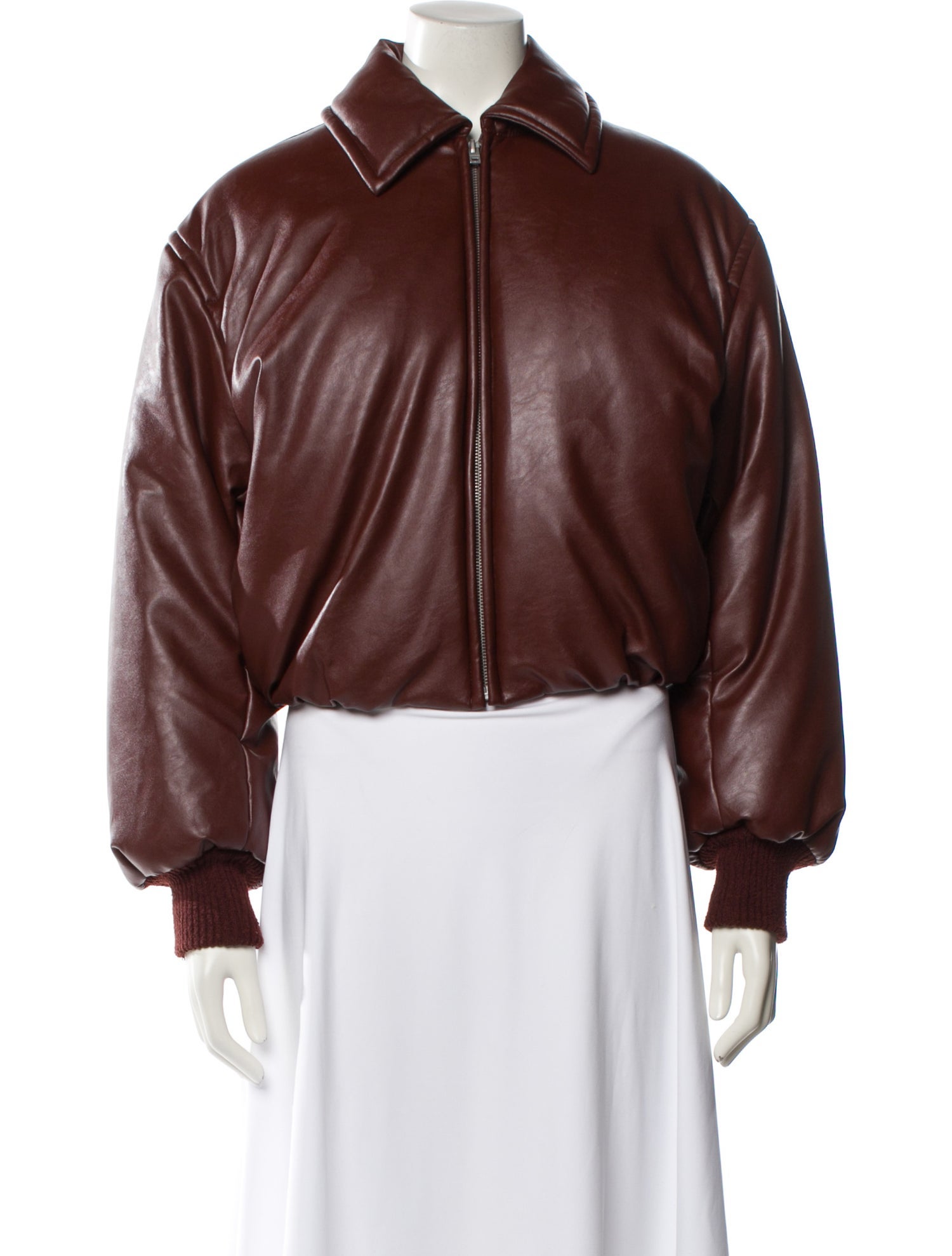 Acne Studios Faux Leather Bomber Jacket
