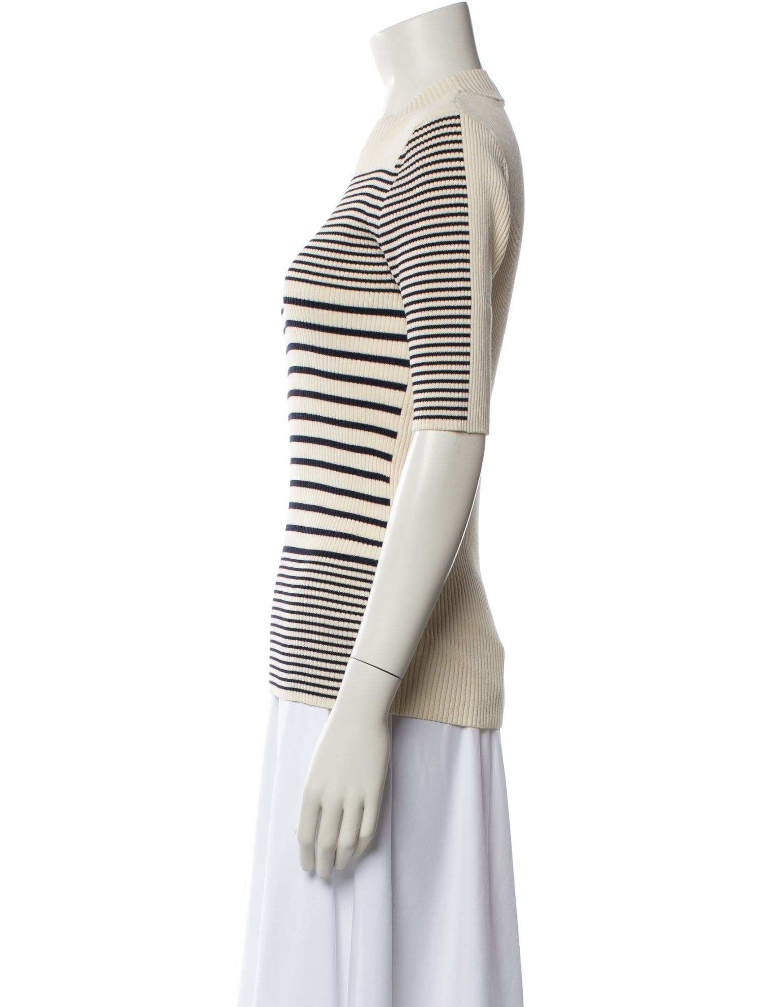 Acne Studios Striped Mock Neck Sweater