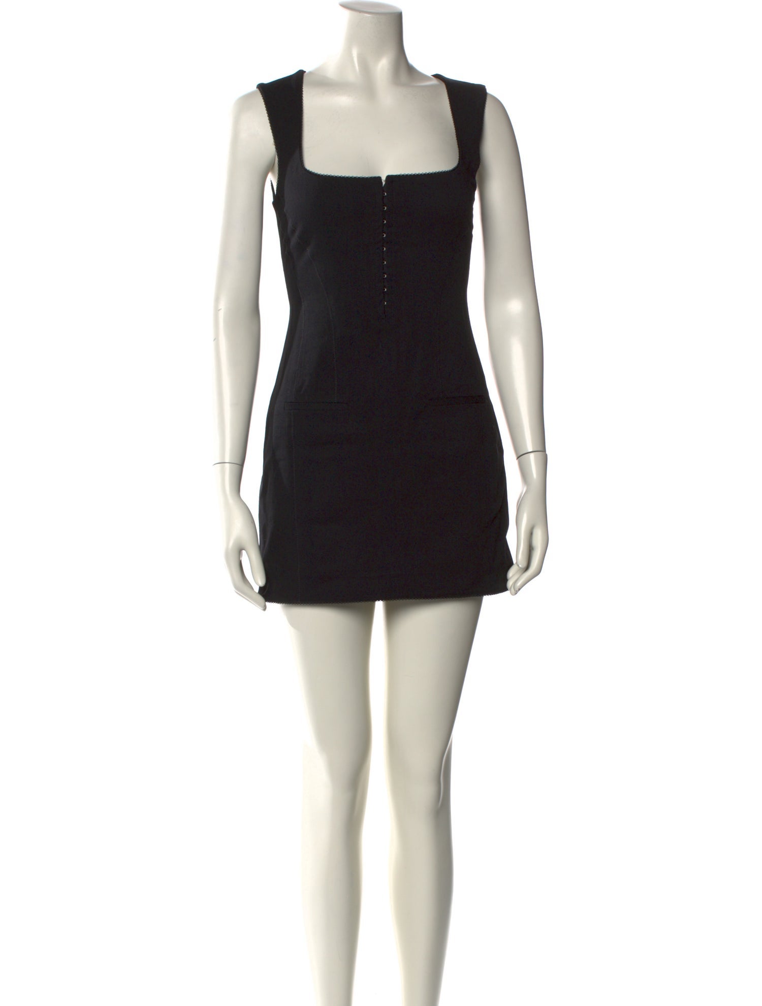 Acne Studios Square Neckline Mini Dress
