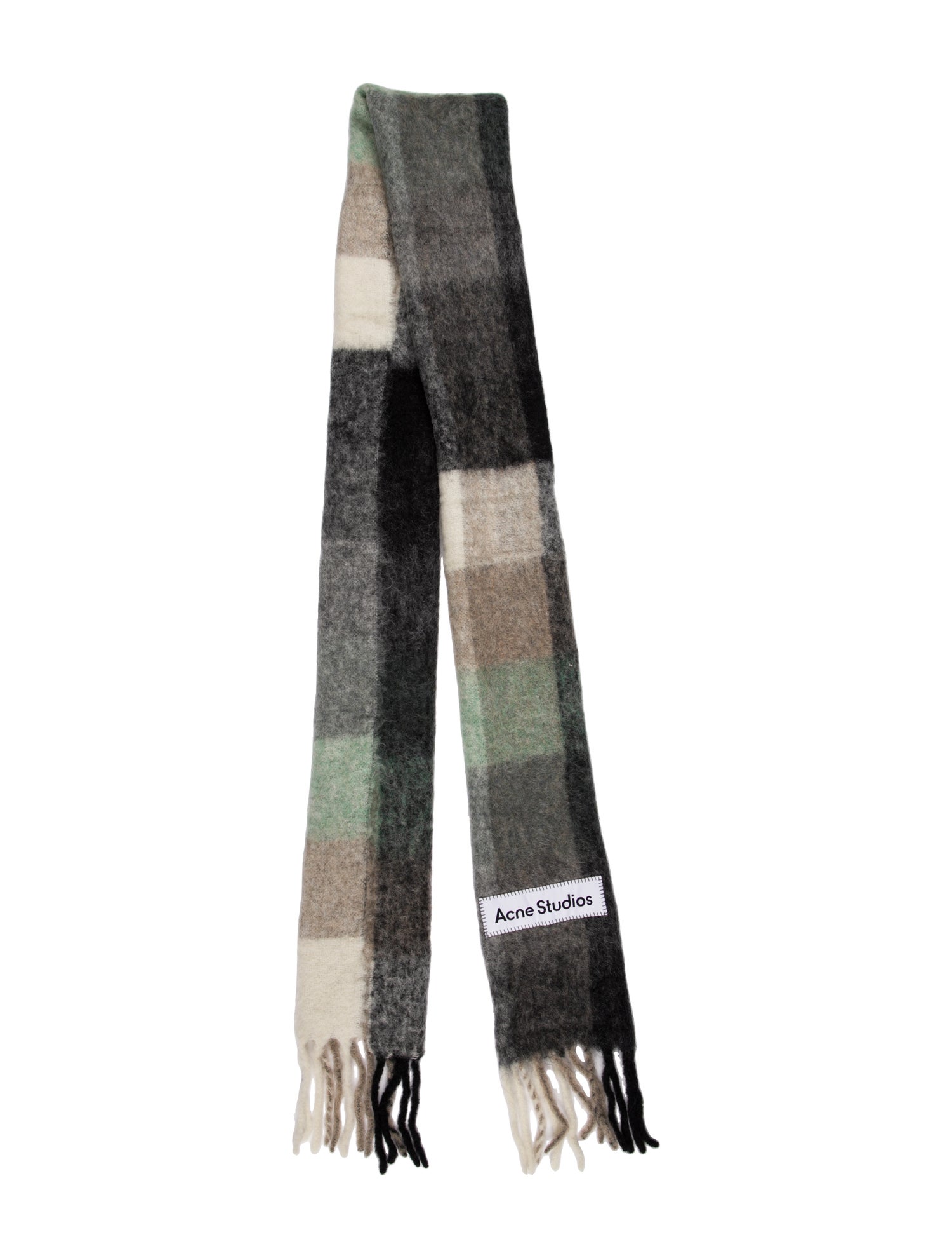 Acne Studios Mohair Striped Scarf