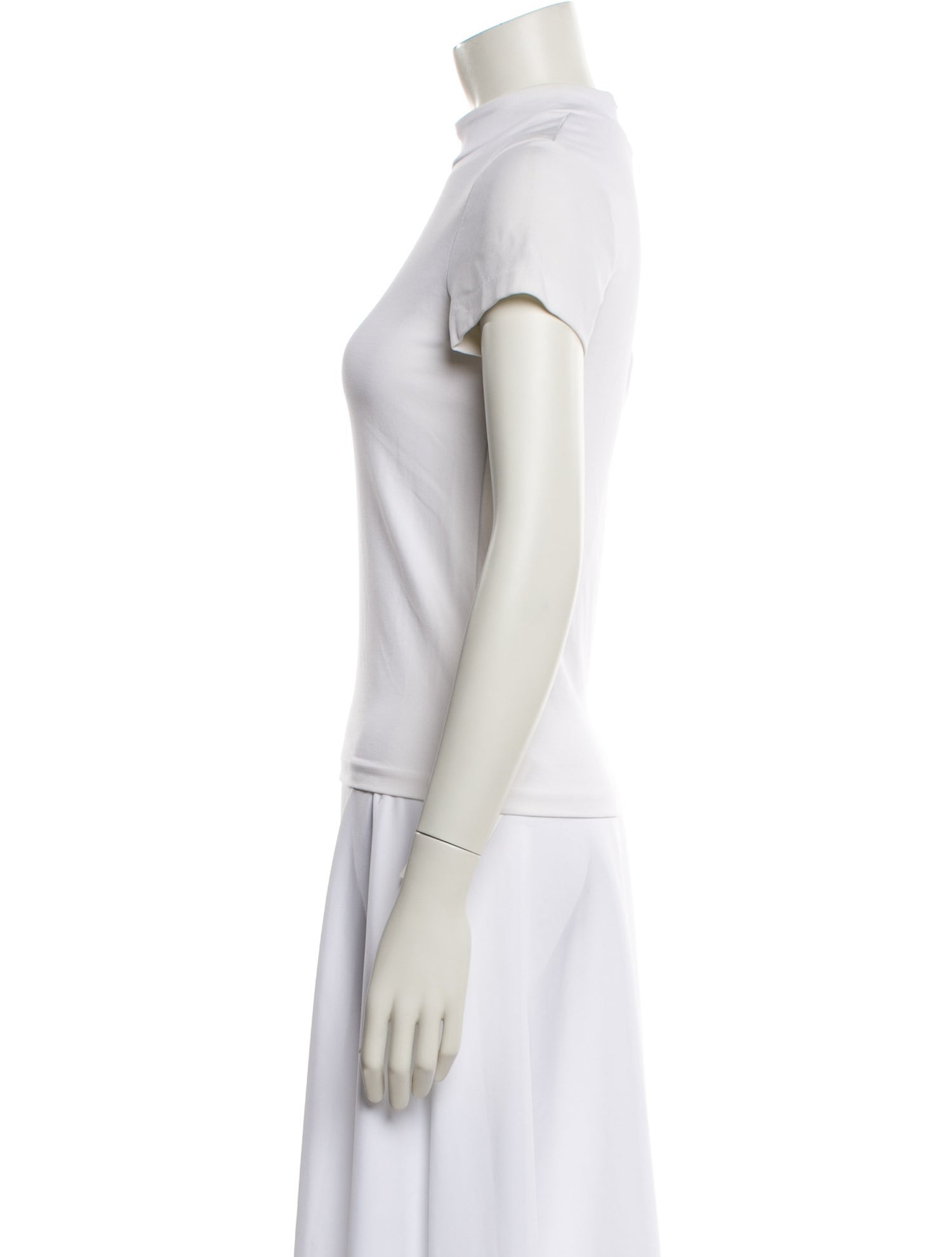 Acne Studios Mock Neck Short Sleeve T-Shirt