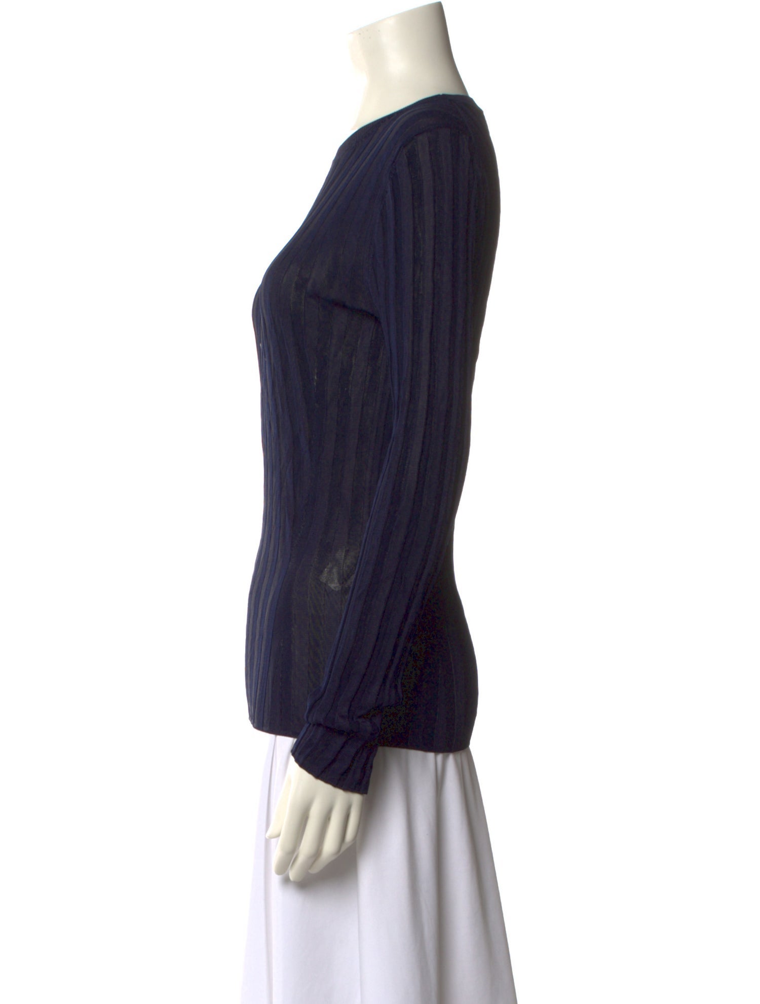 Acne Studios Scoop Neck Long Sleeve Top