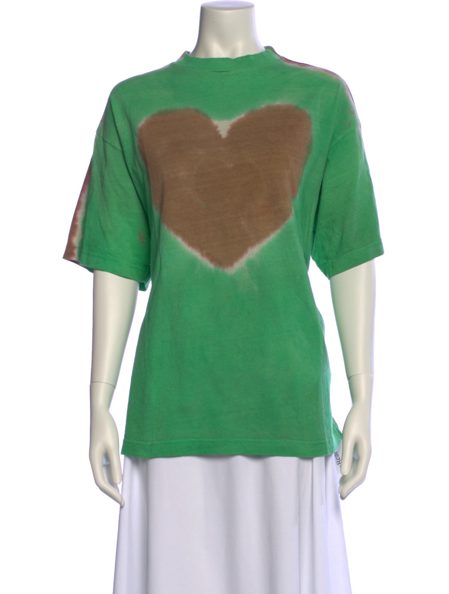 Acne Studios Graphic Print Mock Neck T-Shirt