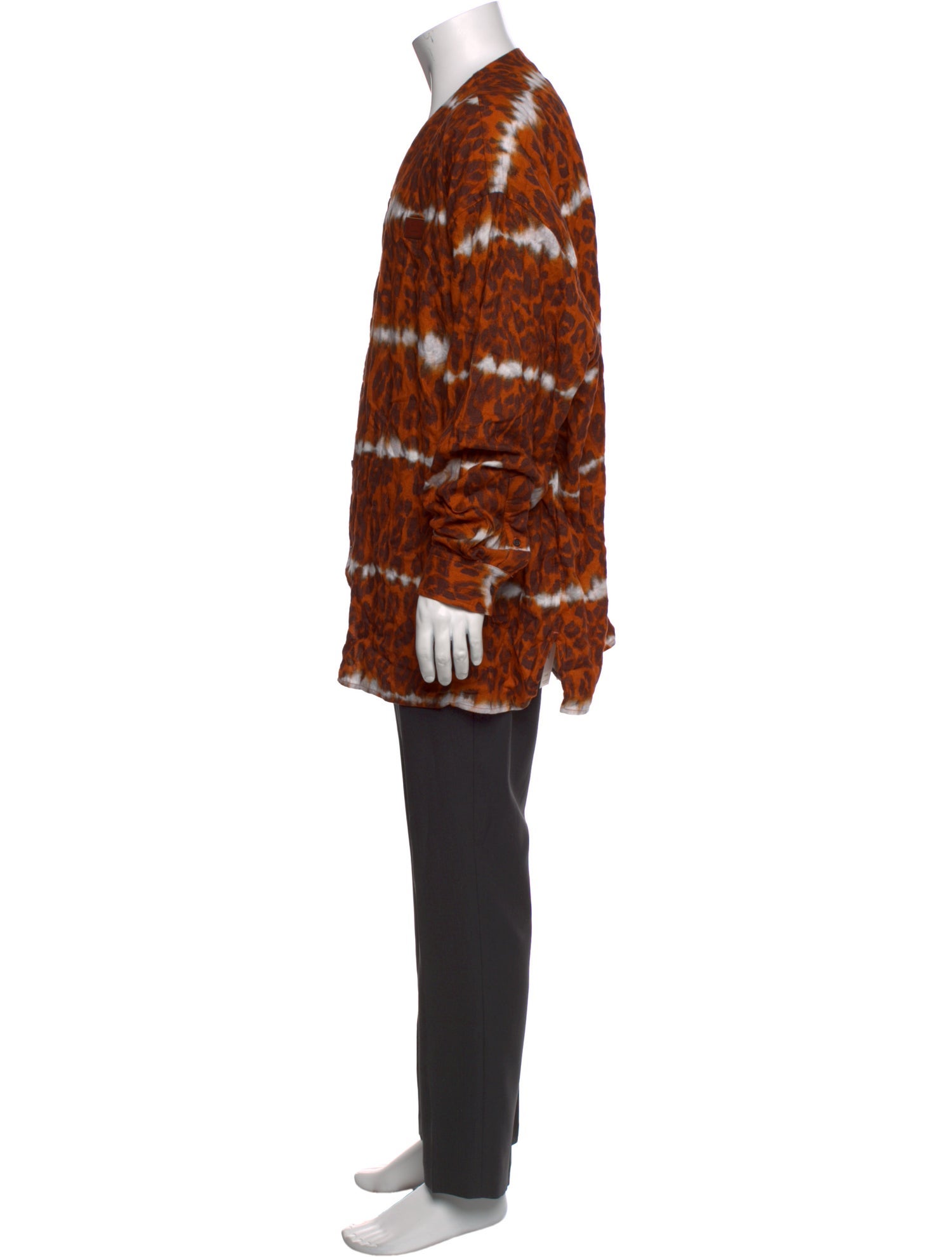 Acne Studios Animal Print Long Sleeve Shirt