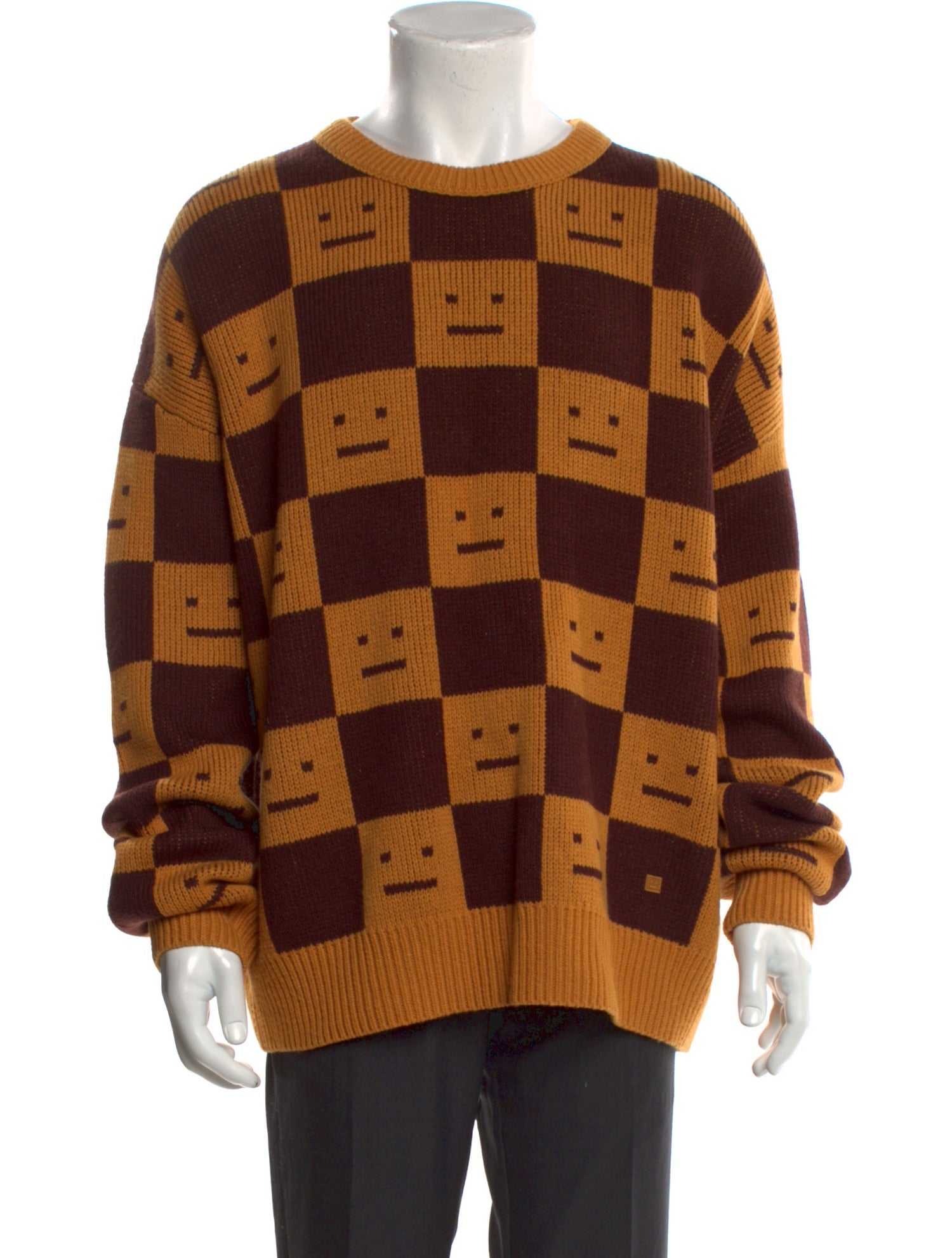 Acne Studios Wool Plaid Print Pullover