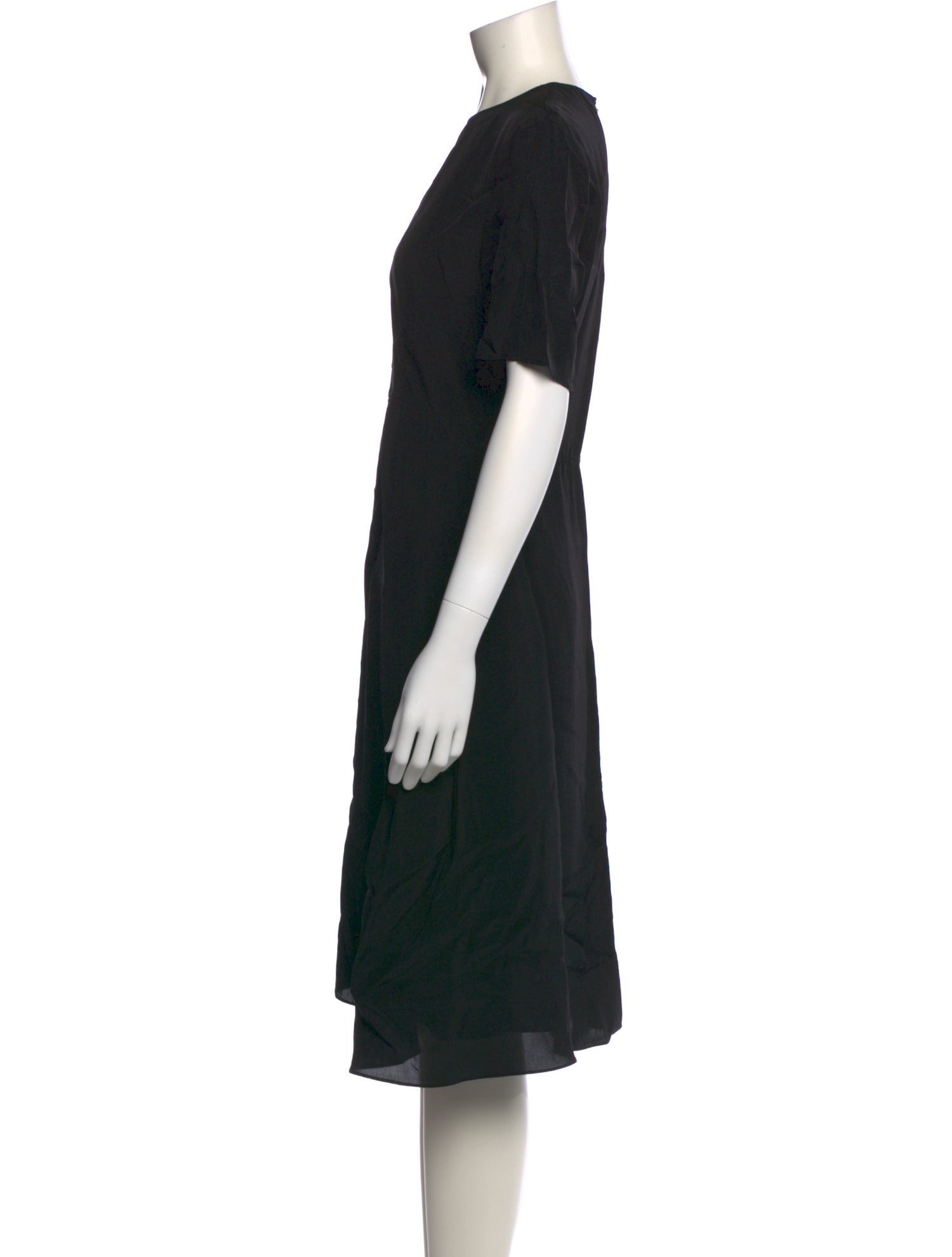 Acne Studios Crew Neck Midi Length Dress