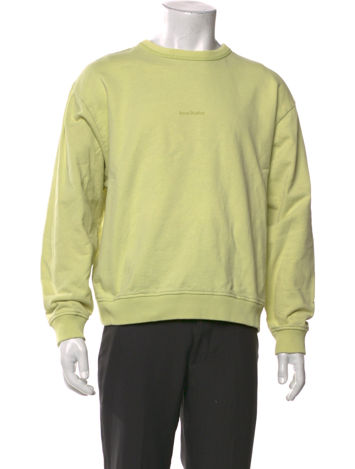 Acne Studios Crew Neck Long Sleeve Sweatshirt
