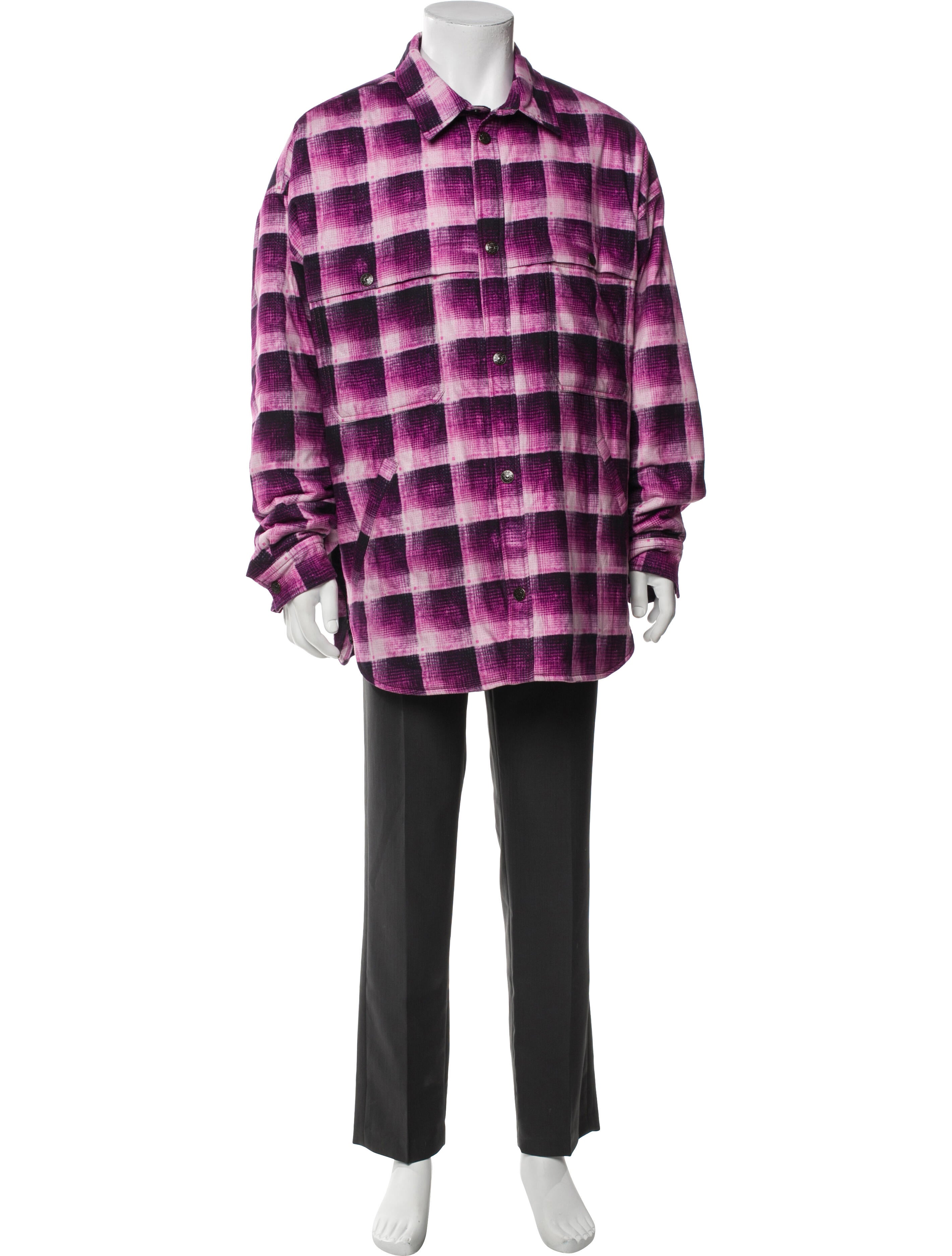 Acne Studios Plaid Print Trucker Jacket