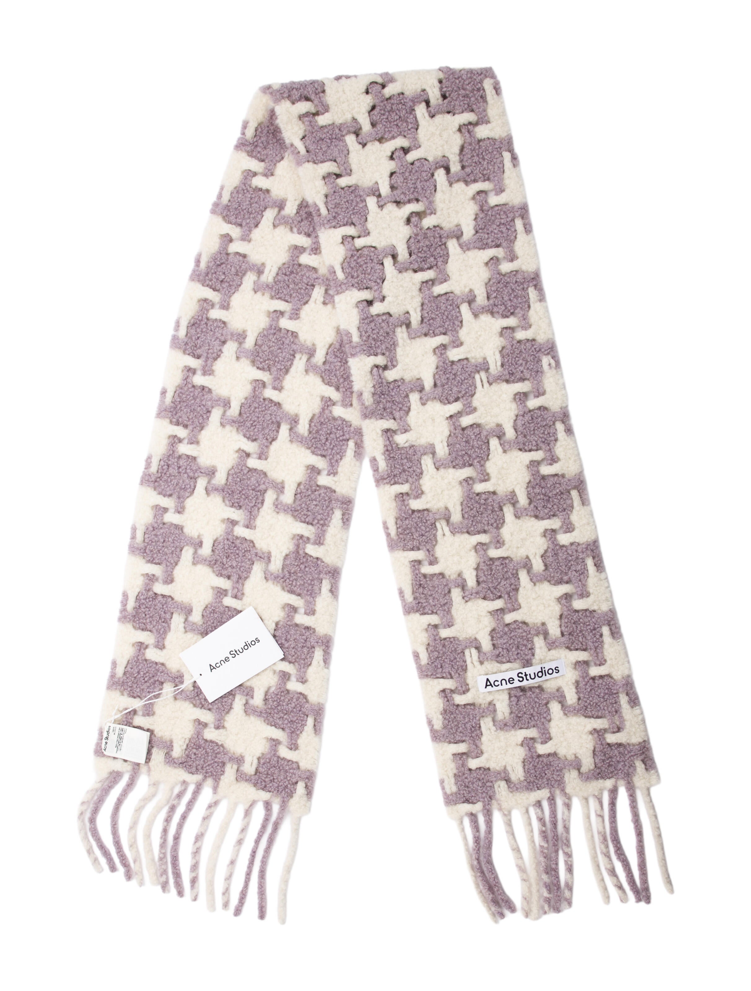 Acne Studios Alpaca Colorblock Pattern Scarf w/ Tags
