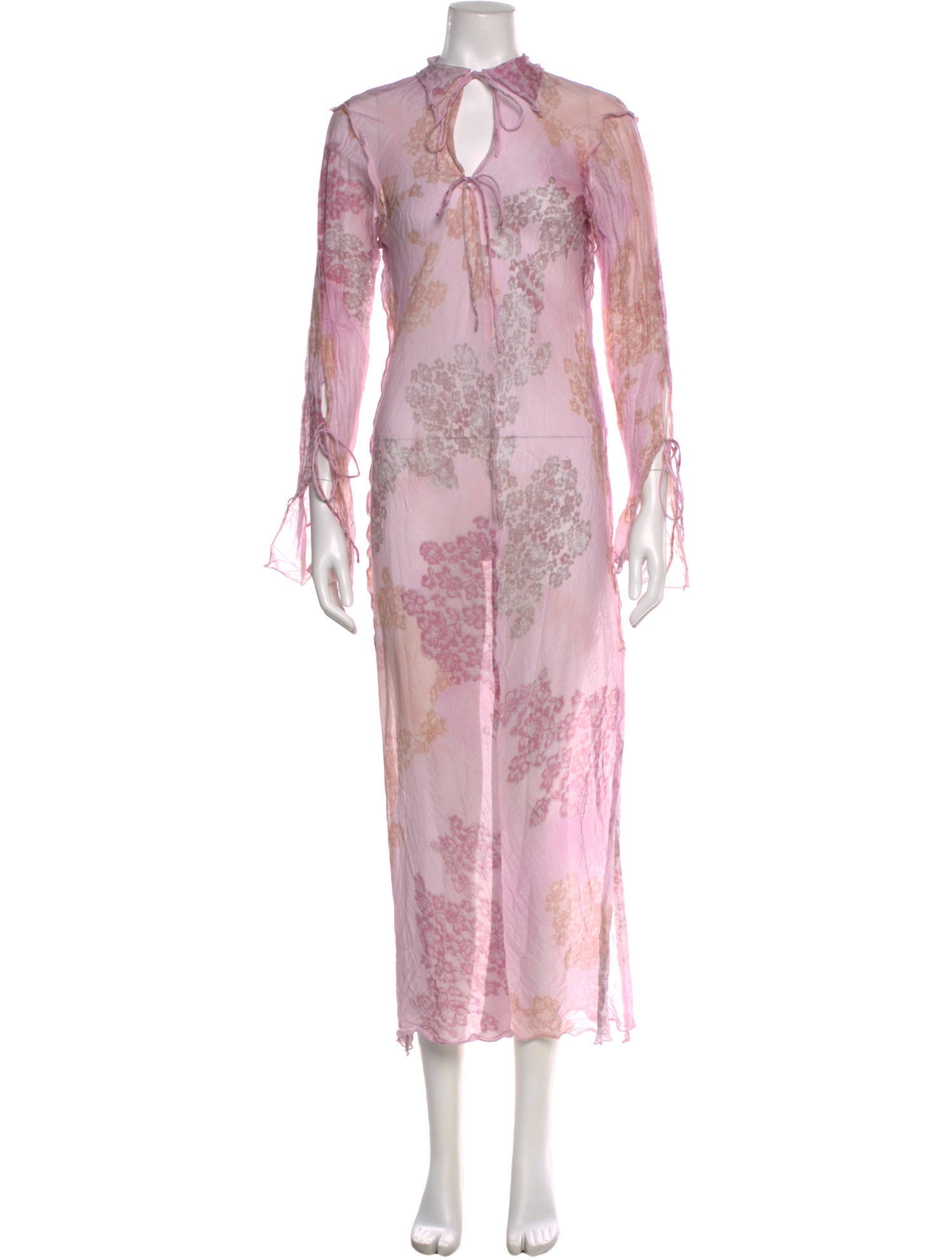 Acne Studios Floral Print Long Dress